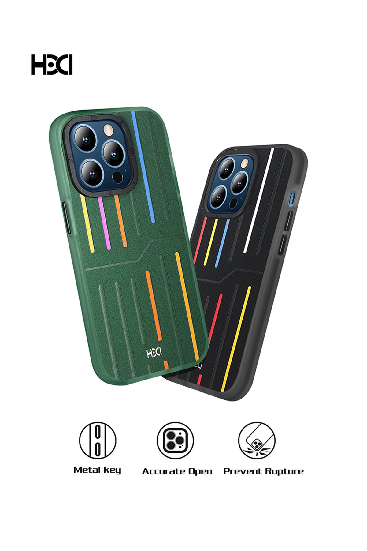 HDD iPhone 15 Pro HBC-255 Viyana Kapak - Siyah