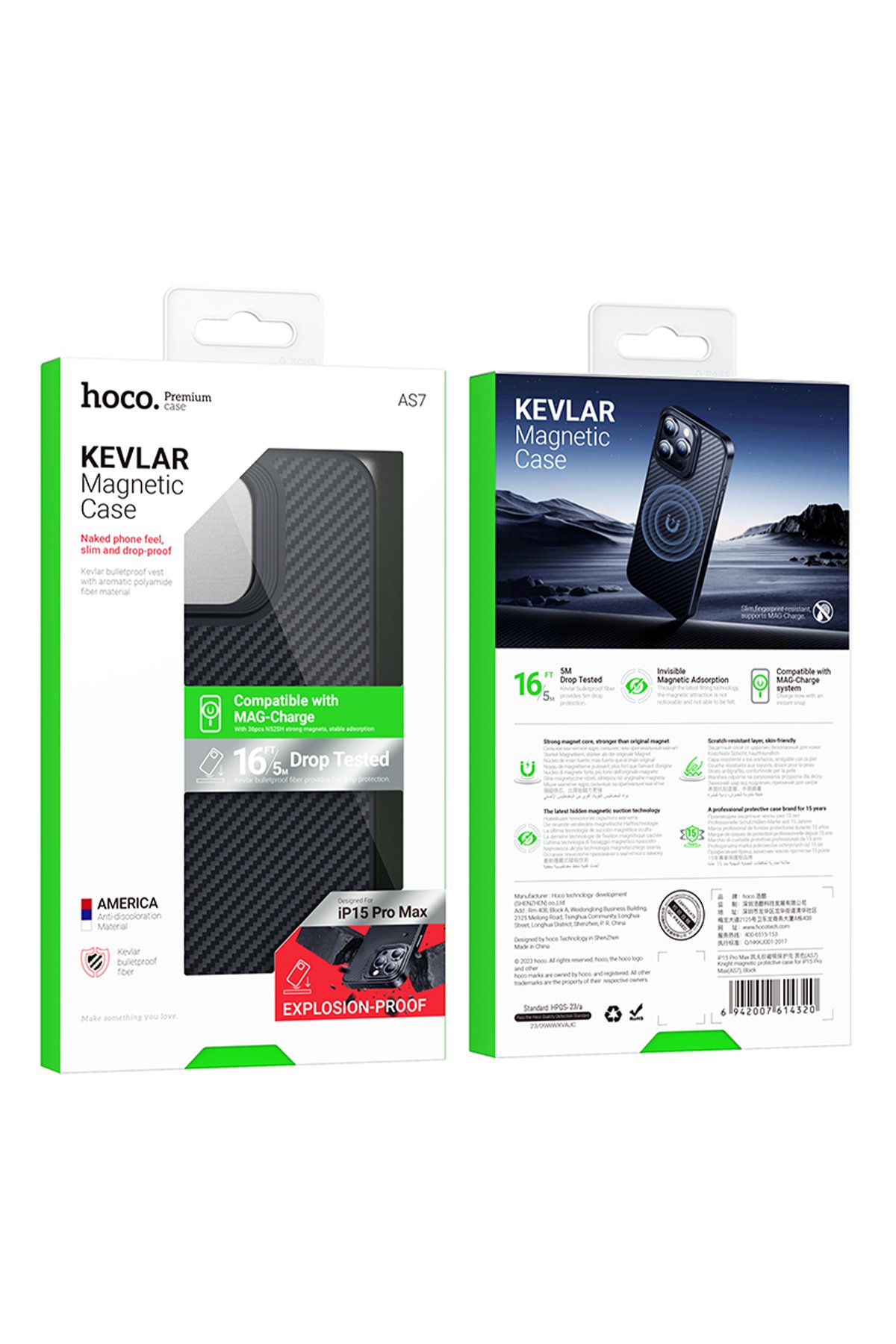Hoco iPhone 15 Pro 9D Dustproof Hayalet Cam Ekran Koruyucu - Siyah