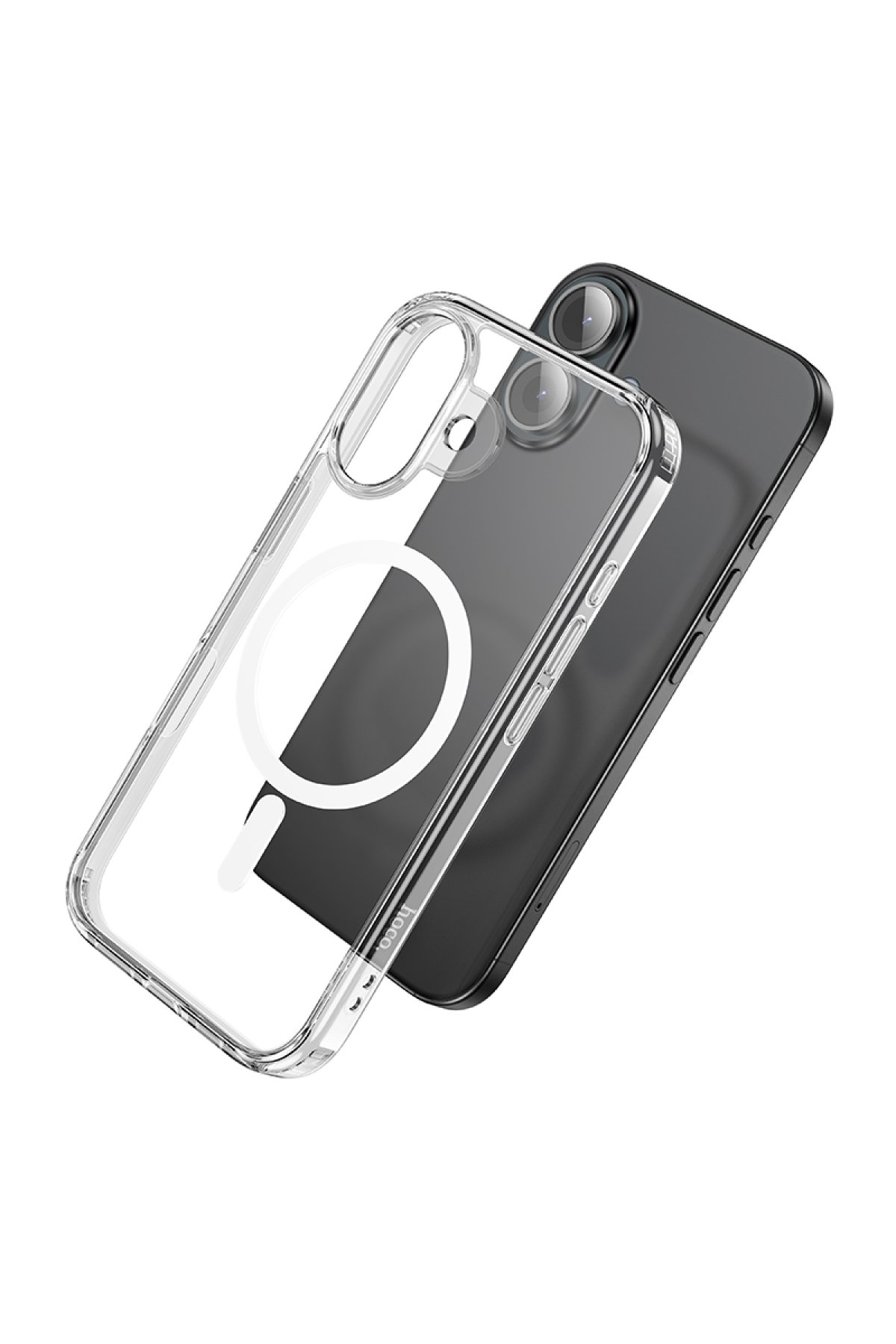 Hoco iPhone 16 3D Metal Frame Kamera Lens - Gümüş