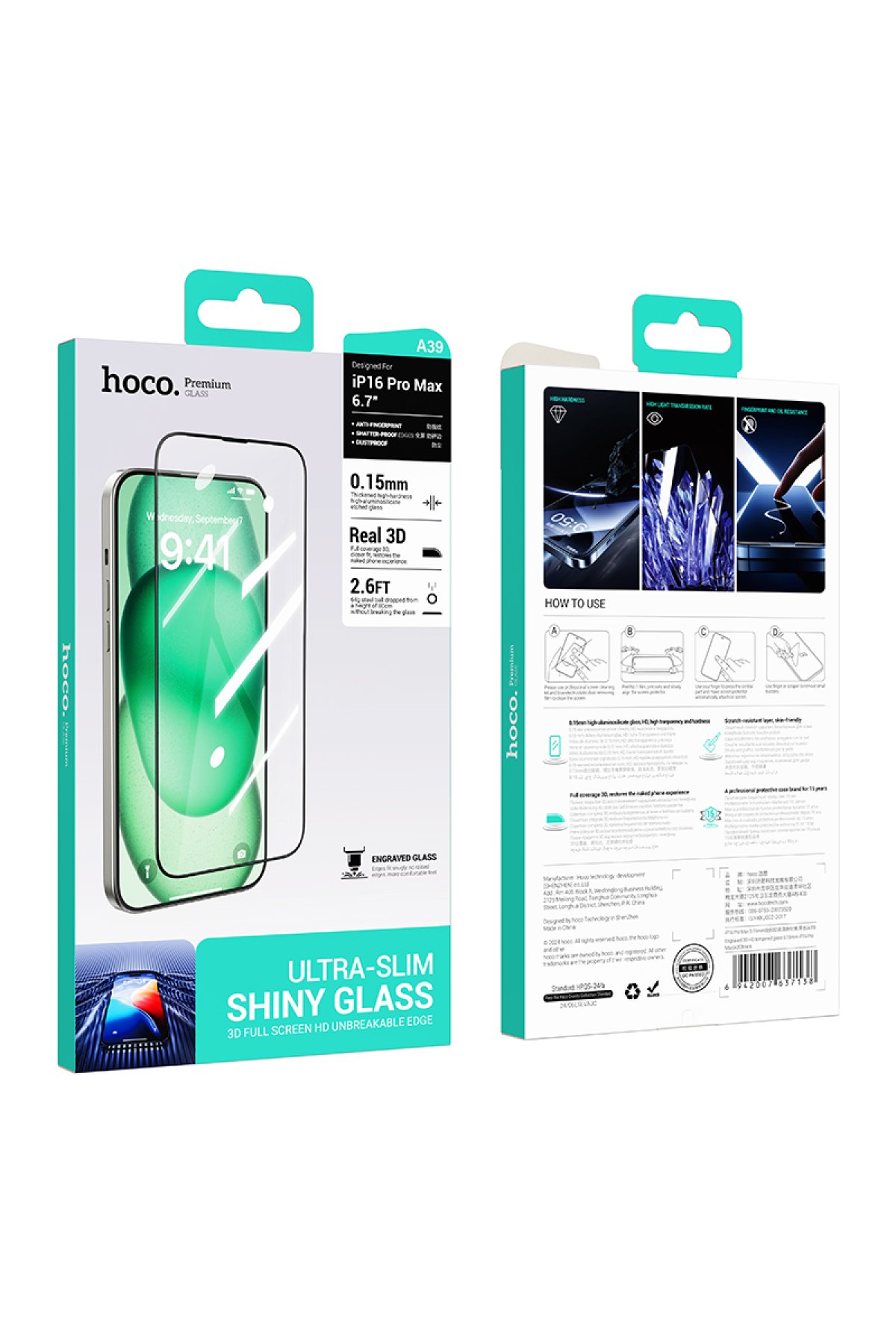 Hoco iPhone 16 Pro Max Armour Antishock Protective Magsafe Kapak - Siyah