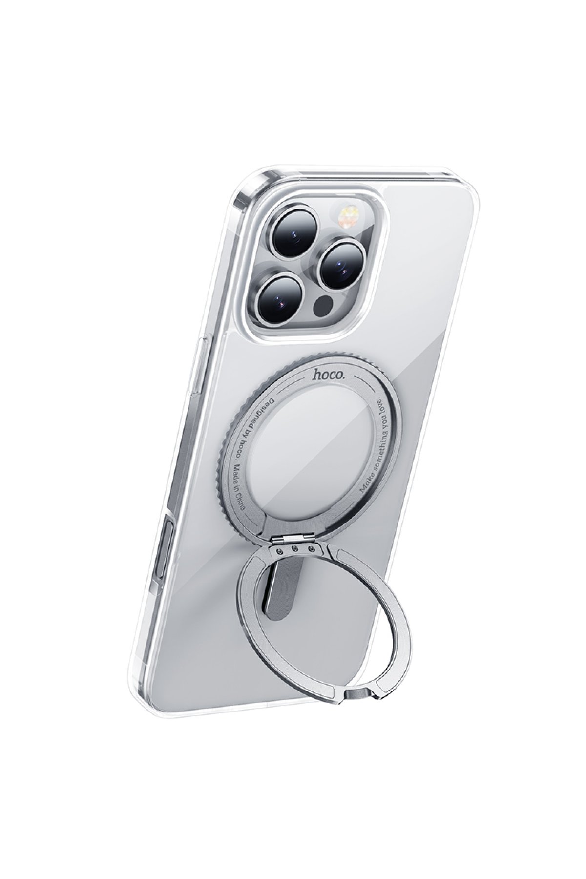 Hoco iPhone 16 Pro Max 3D Metal Frame Kamera Lens - Siyah