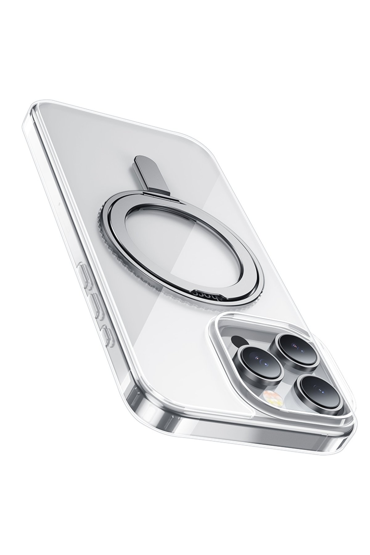 Hoco iPhone 16 Pro Max 3D Metal Frame Kamera Lens - Siyah