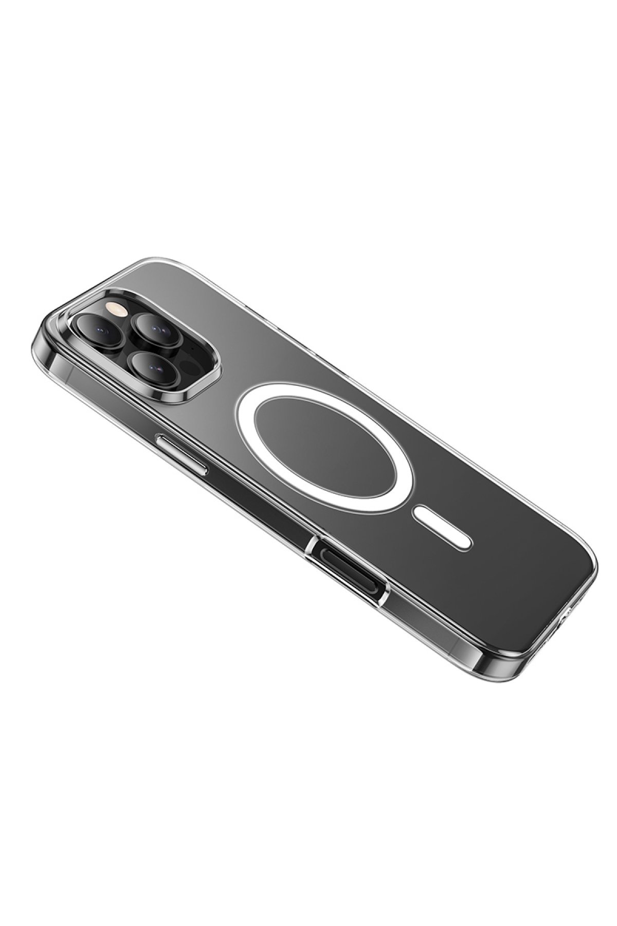 Hoco iPhone 16 Pro 3D Metal Frame Kamera Lens - Gümüş