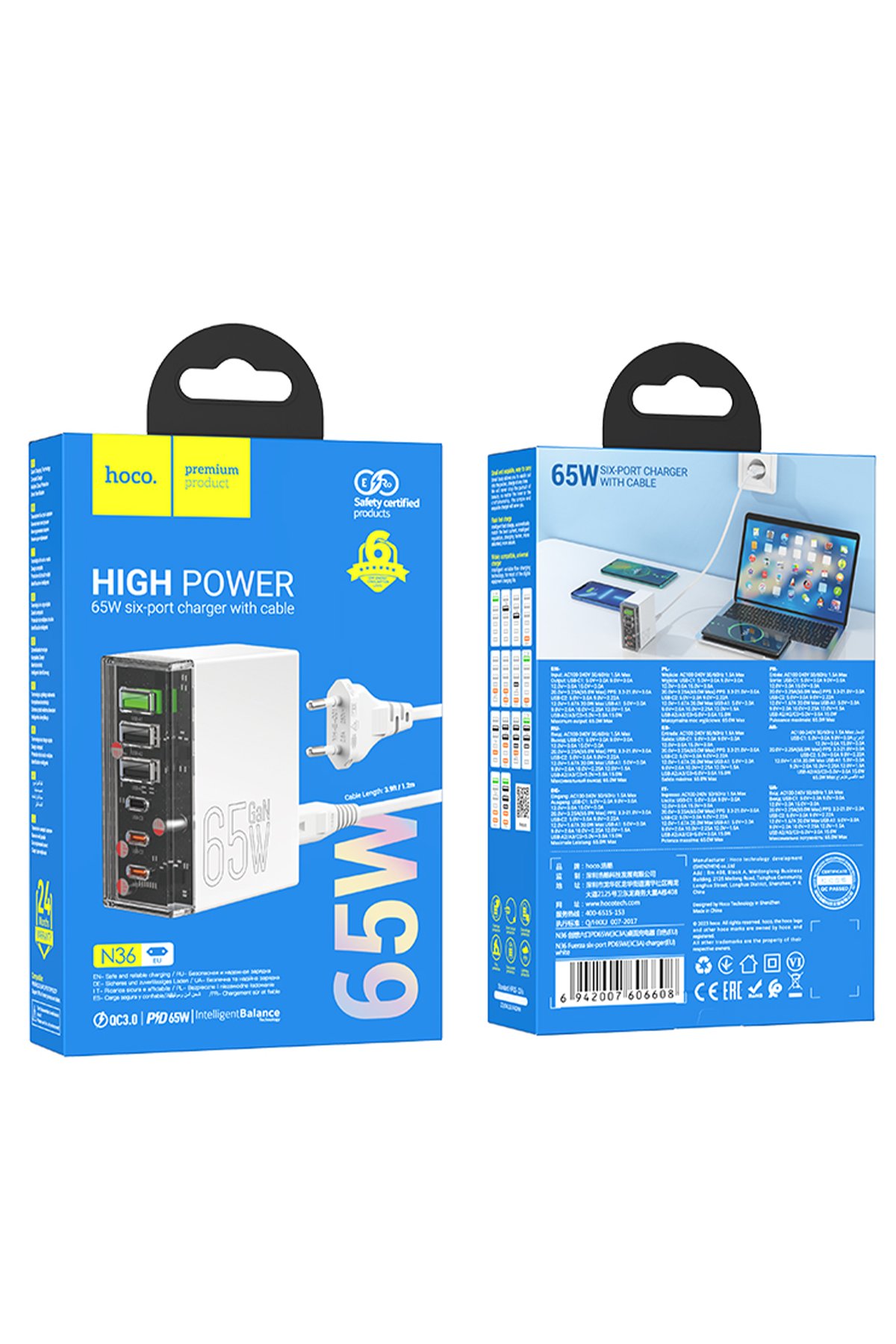 Hoco Q26A Joy 10.000 mAh 20W Type-C ve 15W Kablosuz Magsafe Şarj Özellikli PD Powerbank - Gri