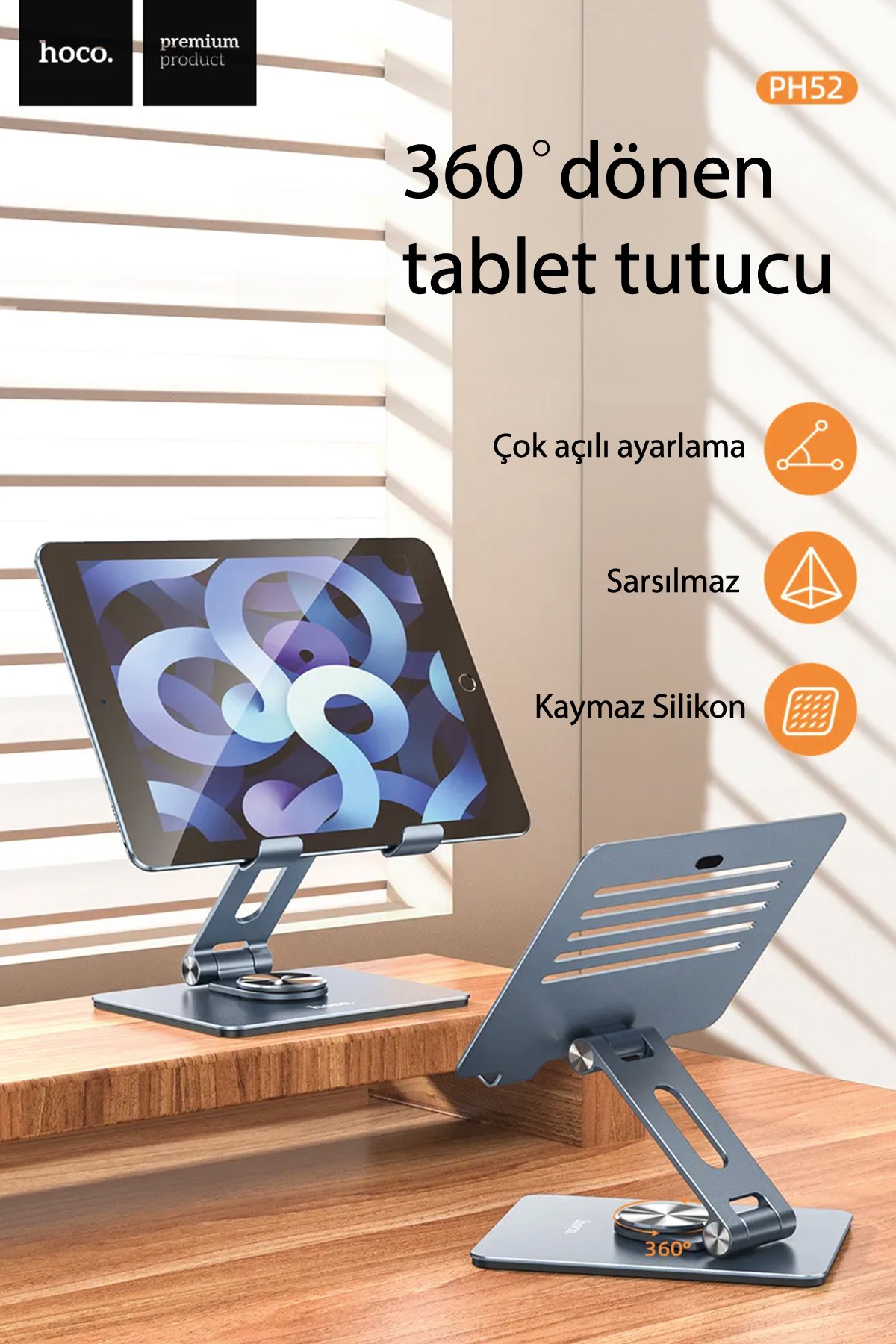 Hoco W35 Kablosuz Bluetooth Kafaüstü Kulaklık - Gümüş