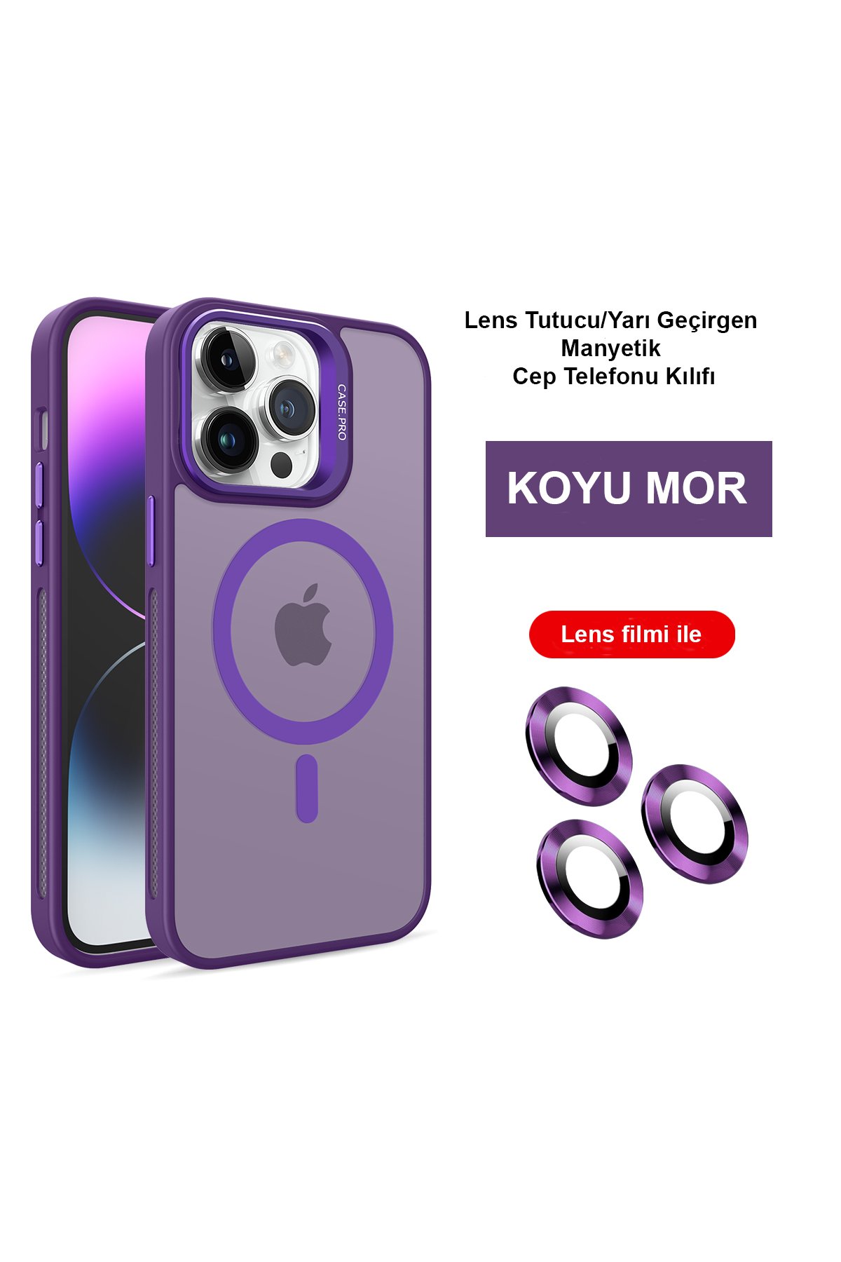 Joko iPhone 14 Pro Colorful Magsafe Kapak - Koyu Yeşil