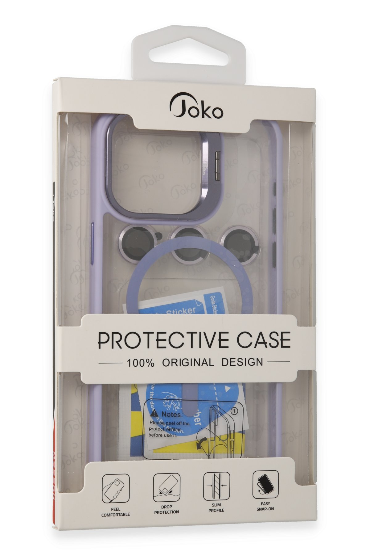 Joko iPhone 14 Pro Kılıf Roblox Lens Standlı Kapak - Bordo