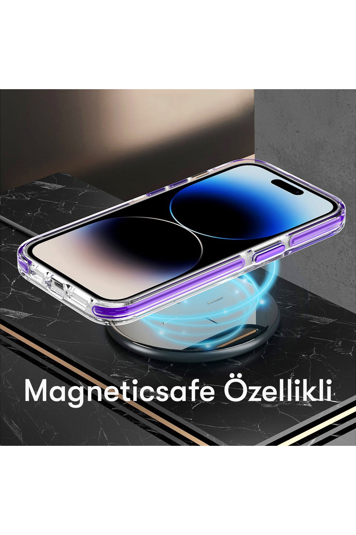 Joko iPhone 15 Pro Max Solid Magsafe Kapak - Lacivert