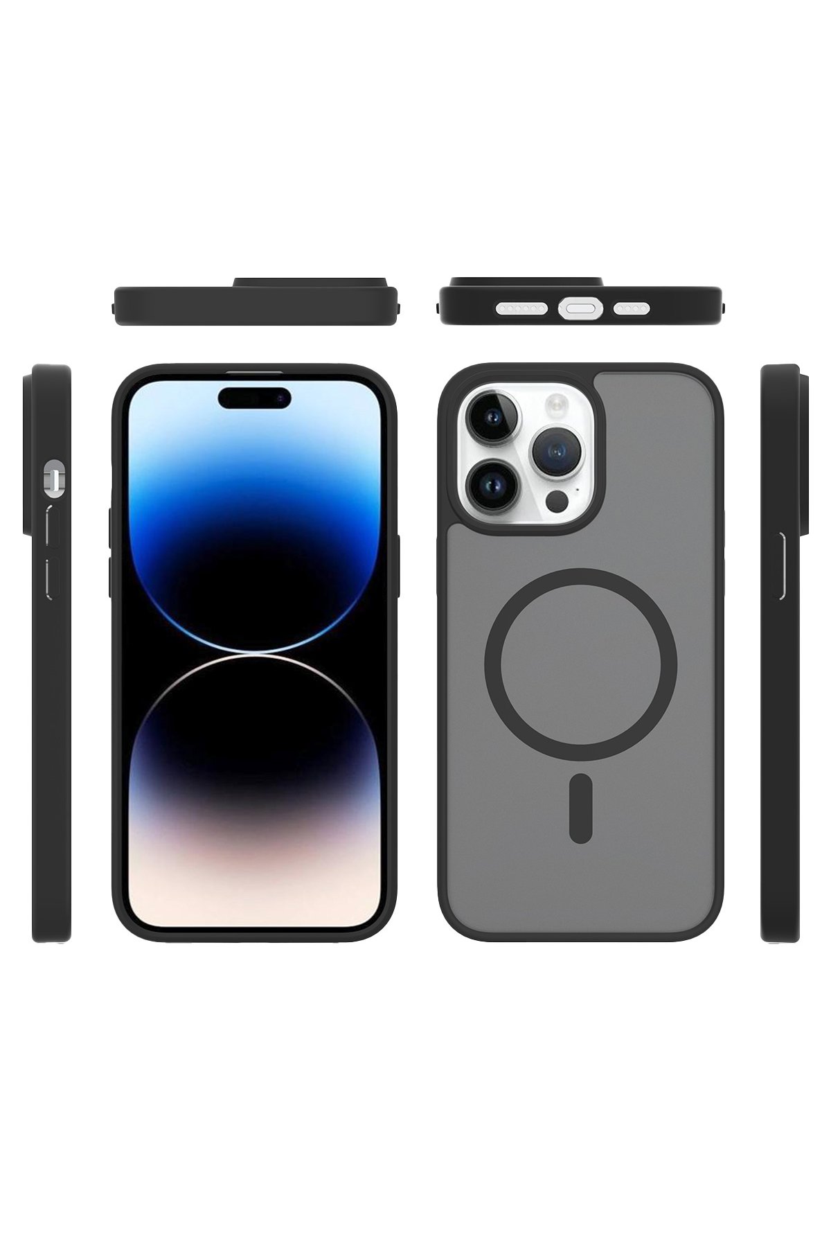 Joko iPhone 15 Pro Max Zorda Airbag Magsafe Standlı Kapak - Titan Gri