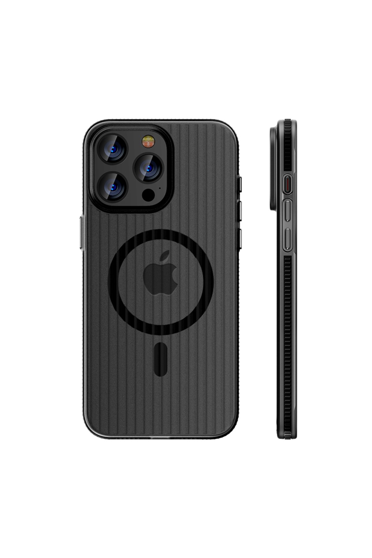 Joko iPhone 15 Pro Max Kılıf Metal Bumper Magneticsafe Kapak - Lacivert