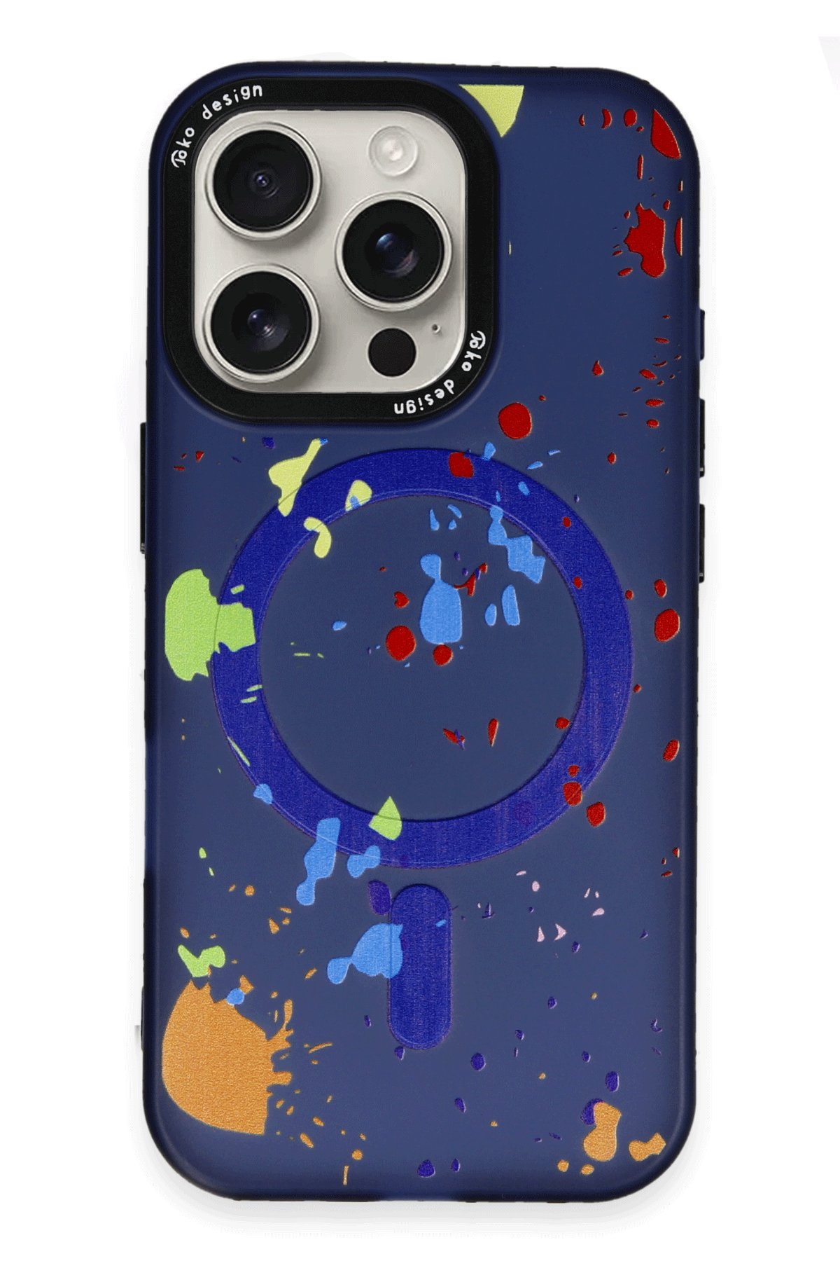 Joko iPhone 16 Pro Colorful Magsafe Kapak - Derin Mor