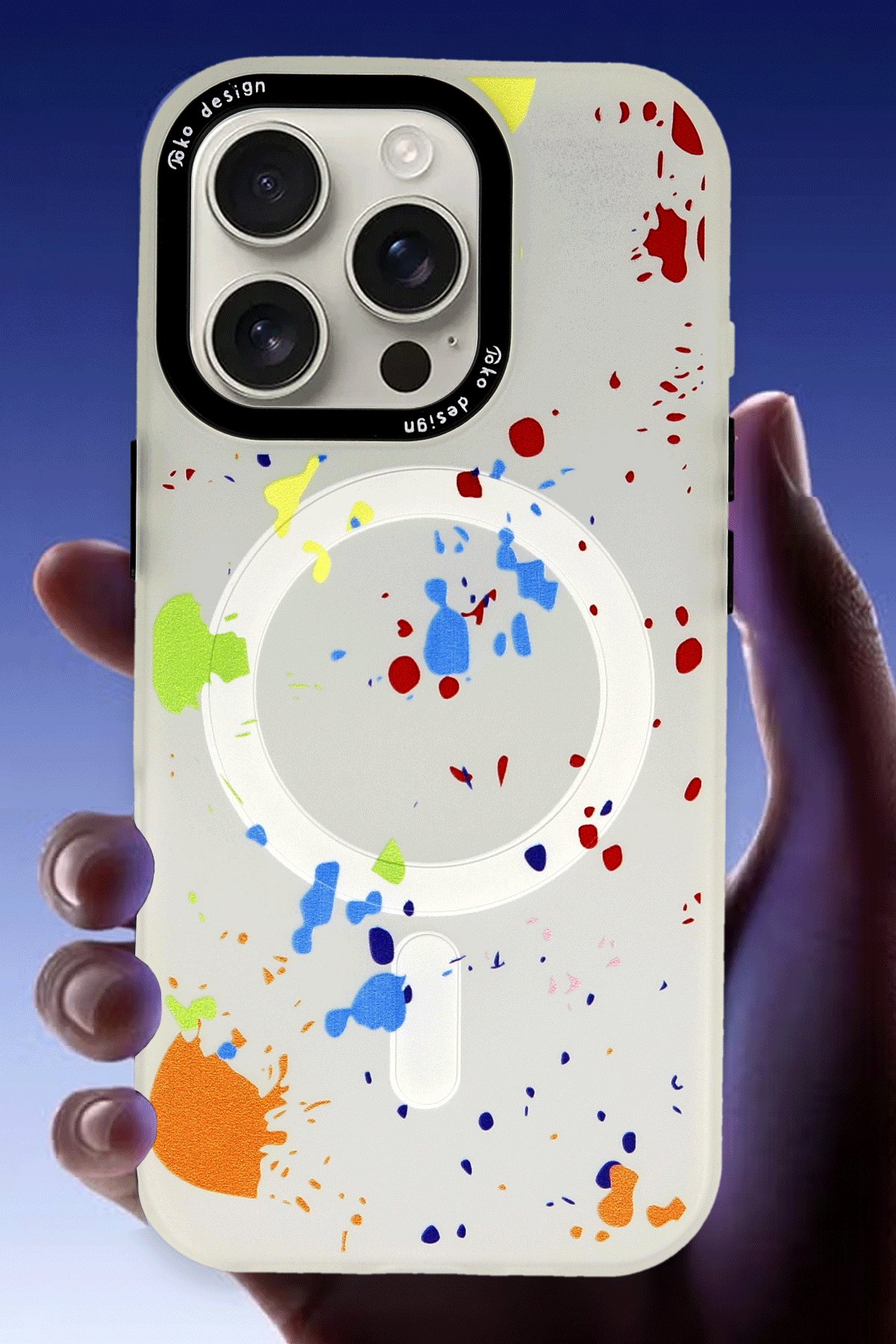 Joko iPhone 16 Pro Colorful Magsafe Kapak - Derin Mor