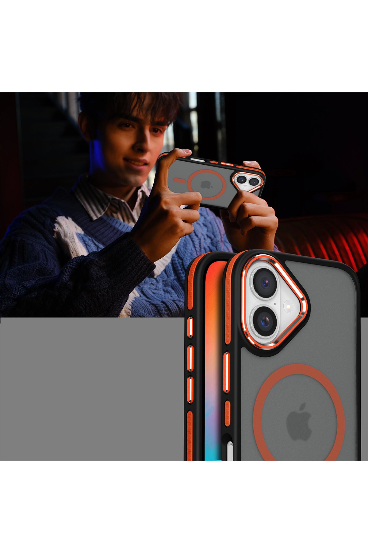 Joko iPhone 16 Stella PC Sert Magsafe Kılıf - Şeffaf