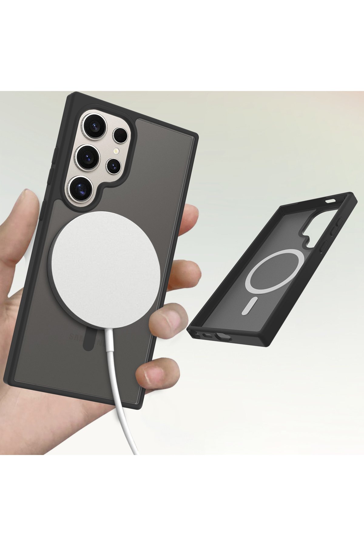 Joko Samsung Galaxy S24 Ultra Fun Magsafe Kapak - Titan Gri