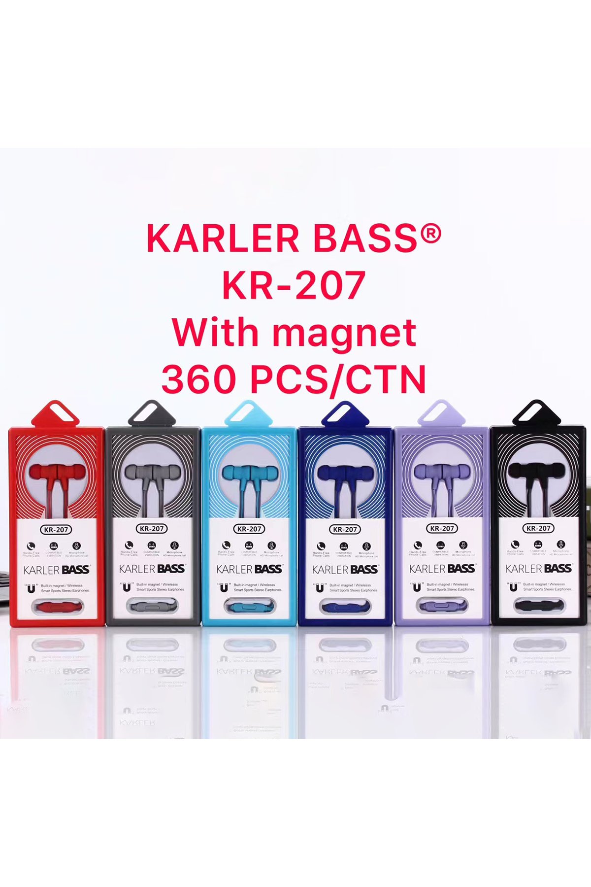 Karler Bass KR Max BT Kablosuz Kulaklık - Kırmızı