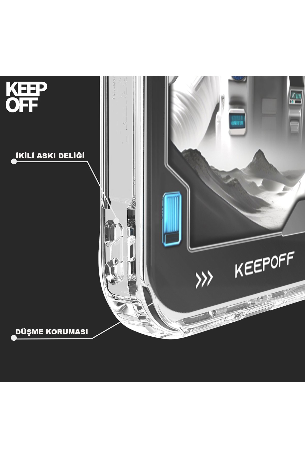 Keep Off iPhone 15 Pro Summer Travel Magsafe Kapak - Quiet Wandering