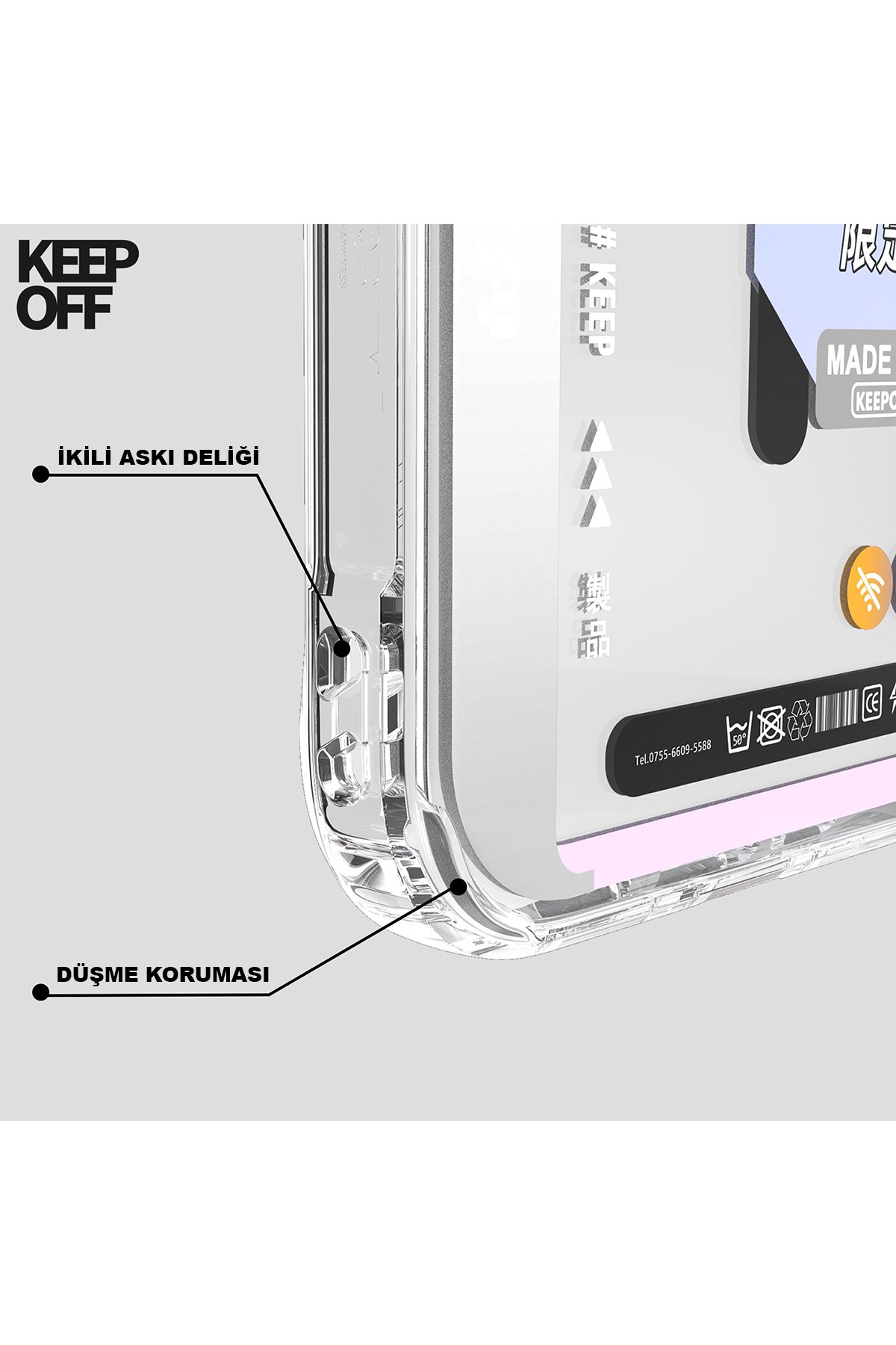 Keep Off iPhone 15 Pro Parallel Space Time Magsafe Kapak - Heart of Atom