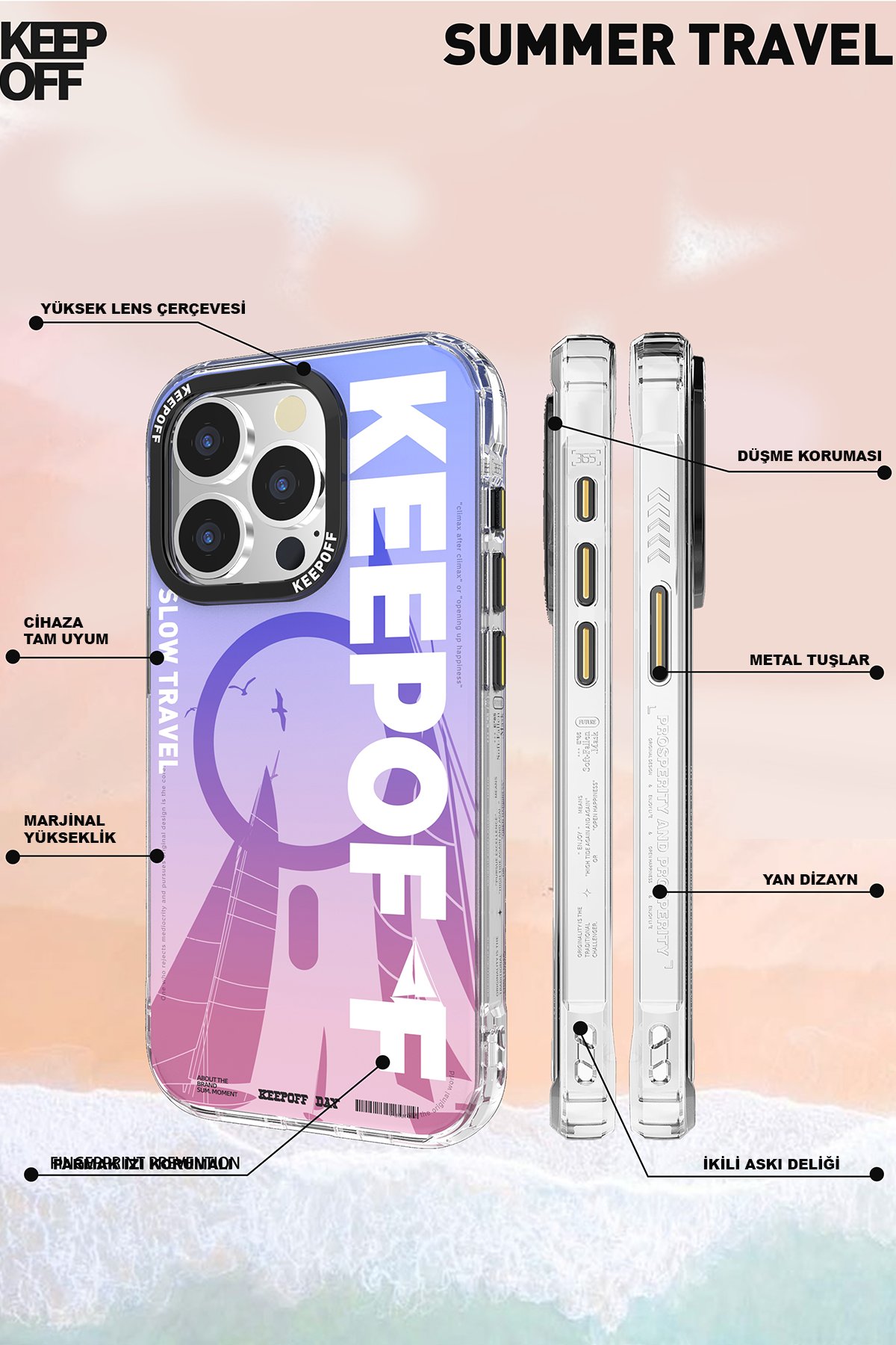 Keep Off iPhone 15 Pro Future Armor Magsafe Kapak - Advance Attack