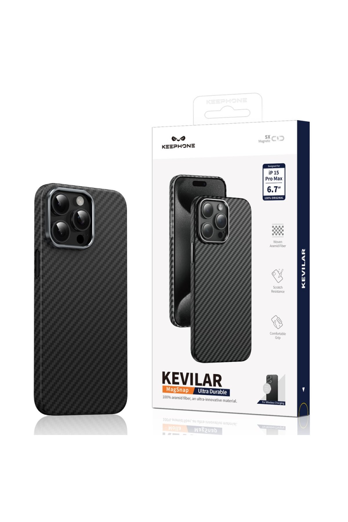 Keephone iPhone 14 Pro Max X-Crystal Slim Kılıf - Şeffaf