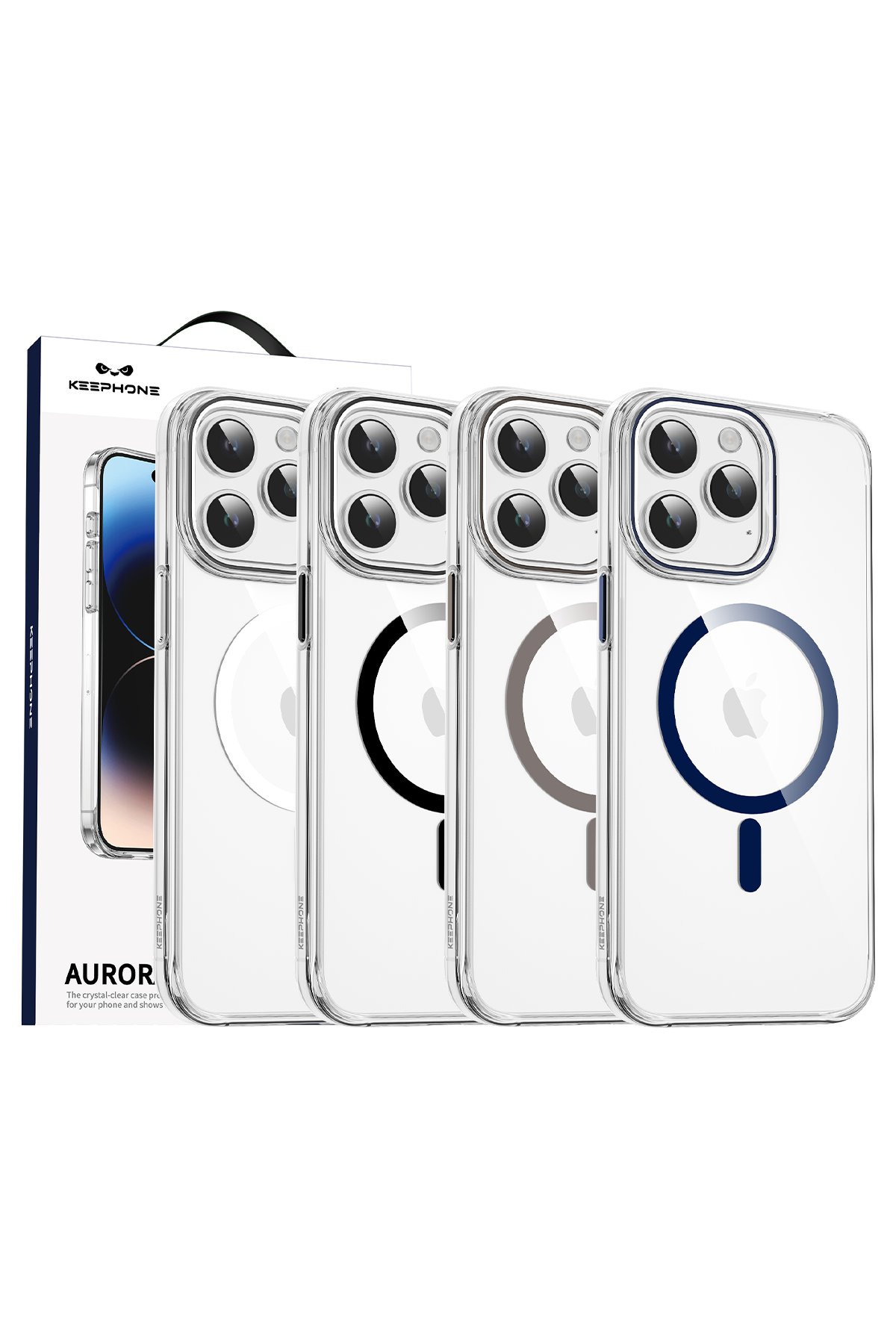 Keephone iPhone 15 Dazzle Pro Matte Magsafe Kılıf - Mavi