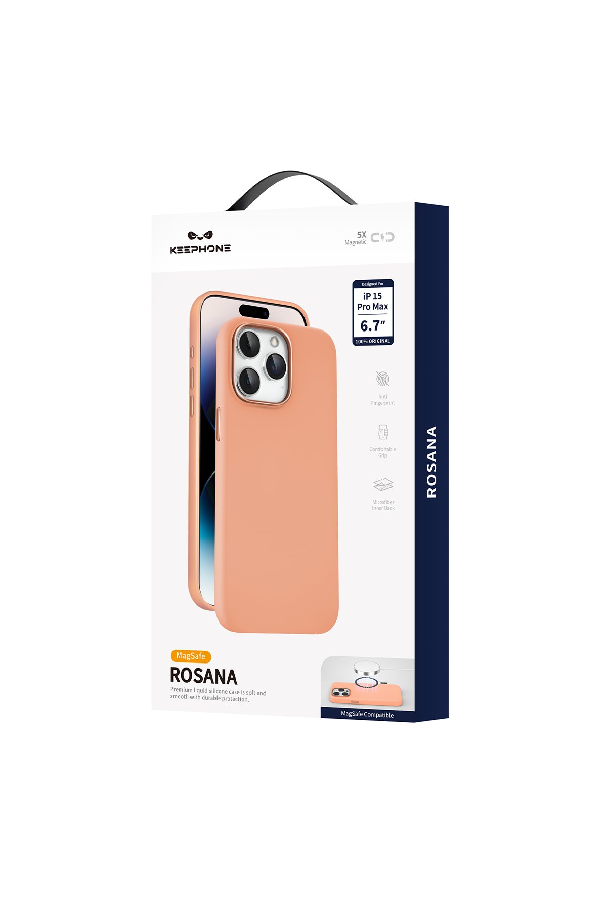 Keephone iPhone 15 Pro Max Aurora Pro Magsafe Kılıf - Titan Gold