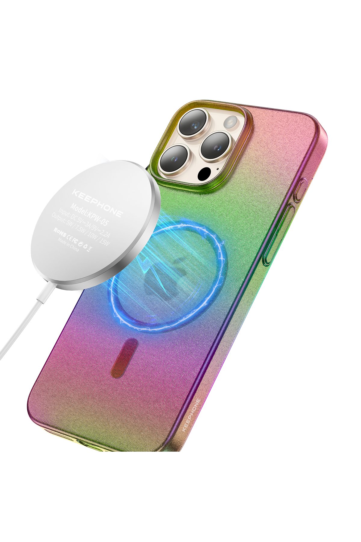 Keephone iPhone 16 Pro Aurora Pro Magsafe Kılıf - Natural Titanyum