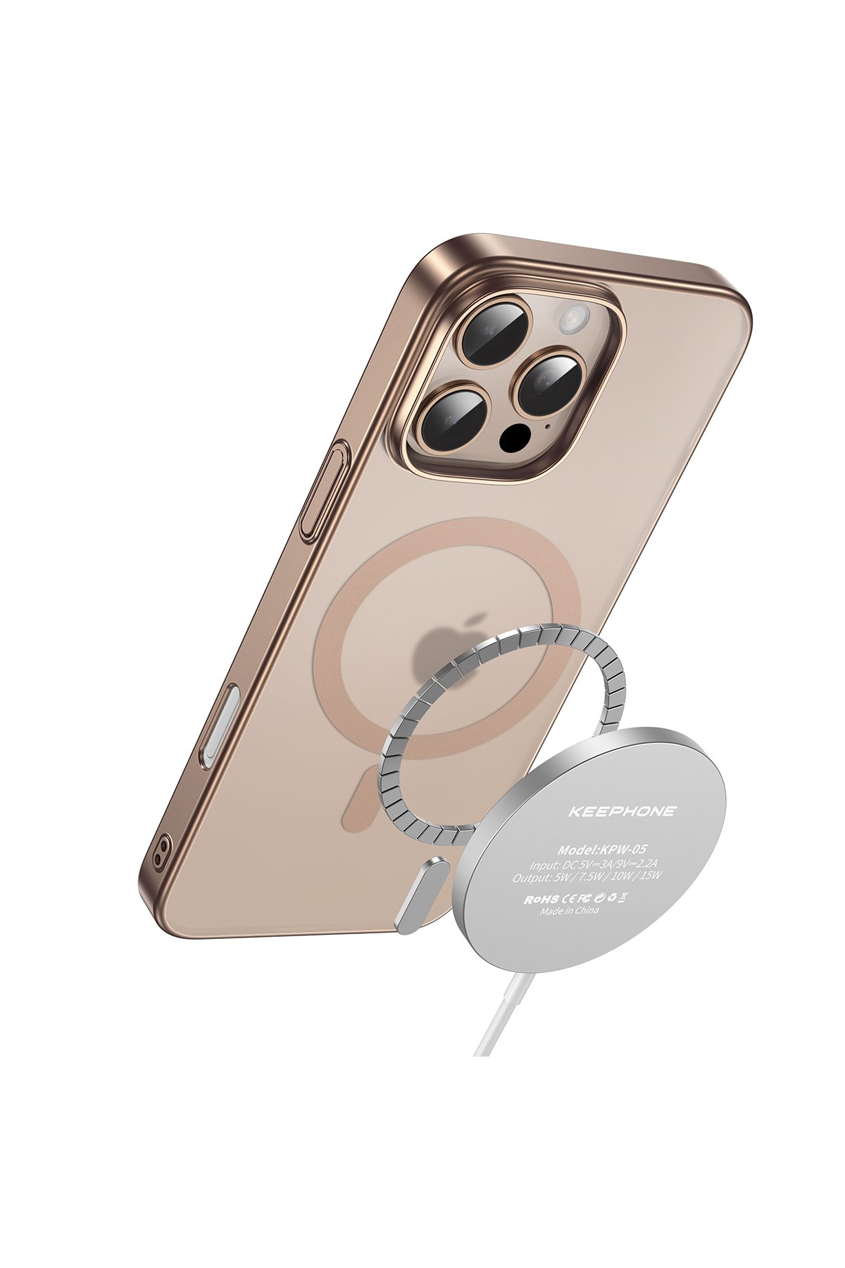 Keephone iPhone 16 Pro AirSkin Pro Magsafe Kılıf - Natural Titanyum