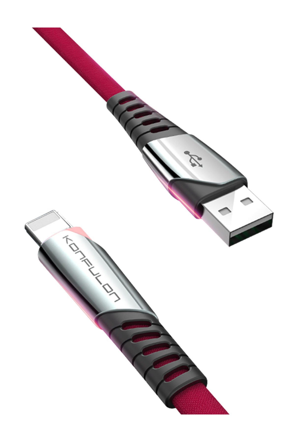 Konfulon S82 Seramik Uçlu Micro USB Kablo 1M 3.1A - Siyah