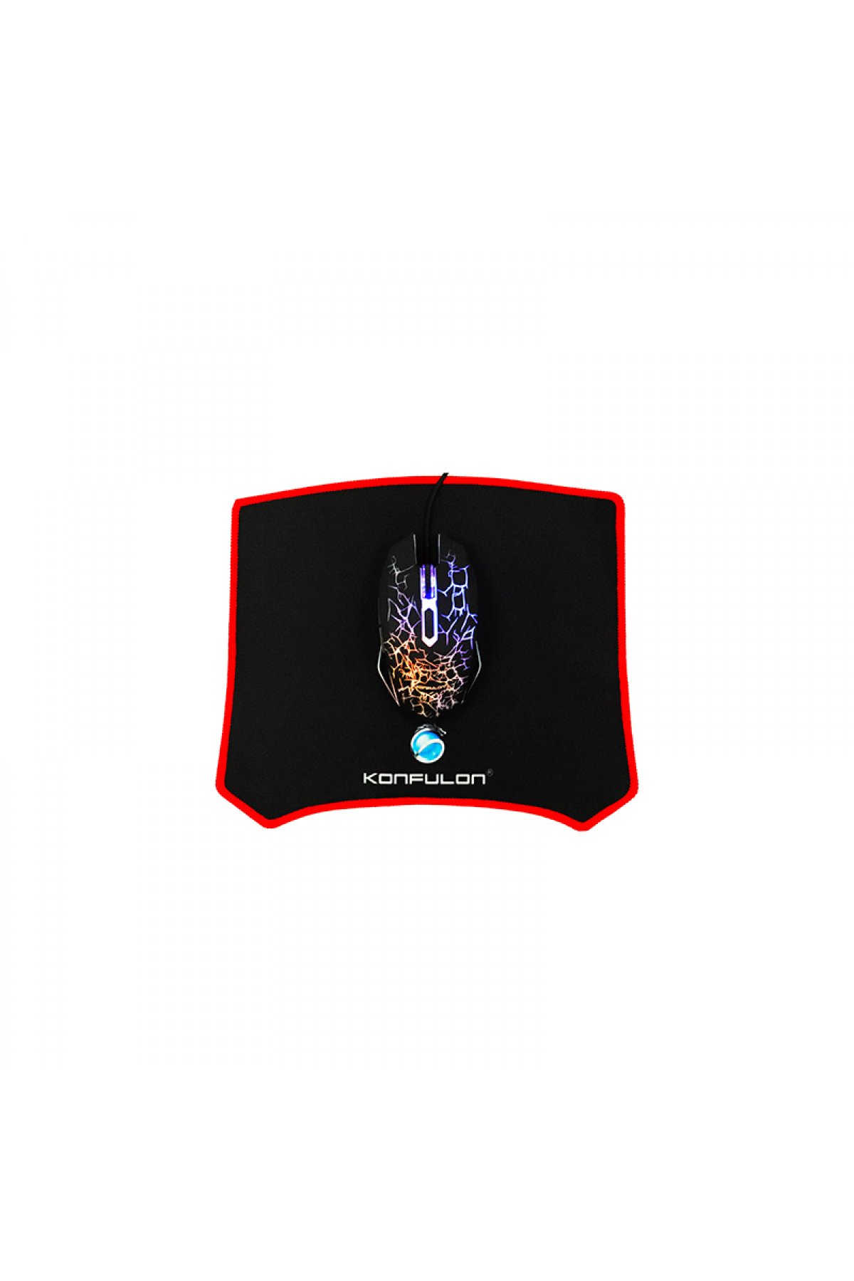 Konfulon V1 RGB Işıklı Metal Yüzey Türkçe Q Kablolu Gaming Klavye