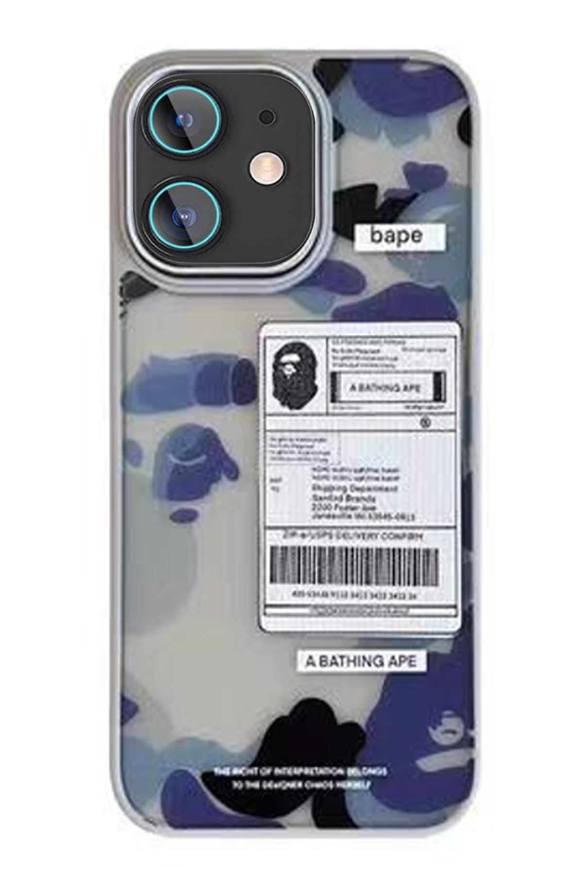 Movenchy iPhone 11 Terra Desenli Kapak - Siyah - 1