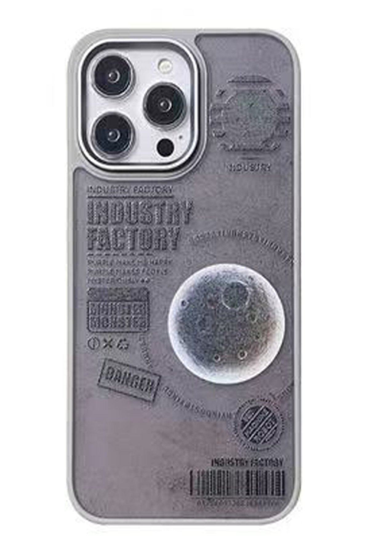 Movenchy iPhone 14 Pro Terra Desenli Kapak - Siyah - 1