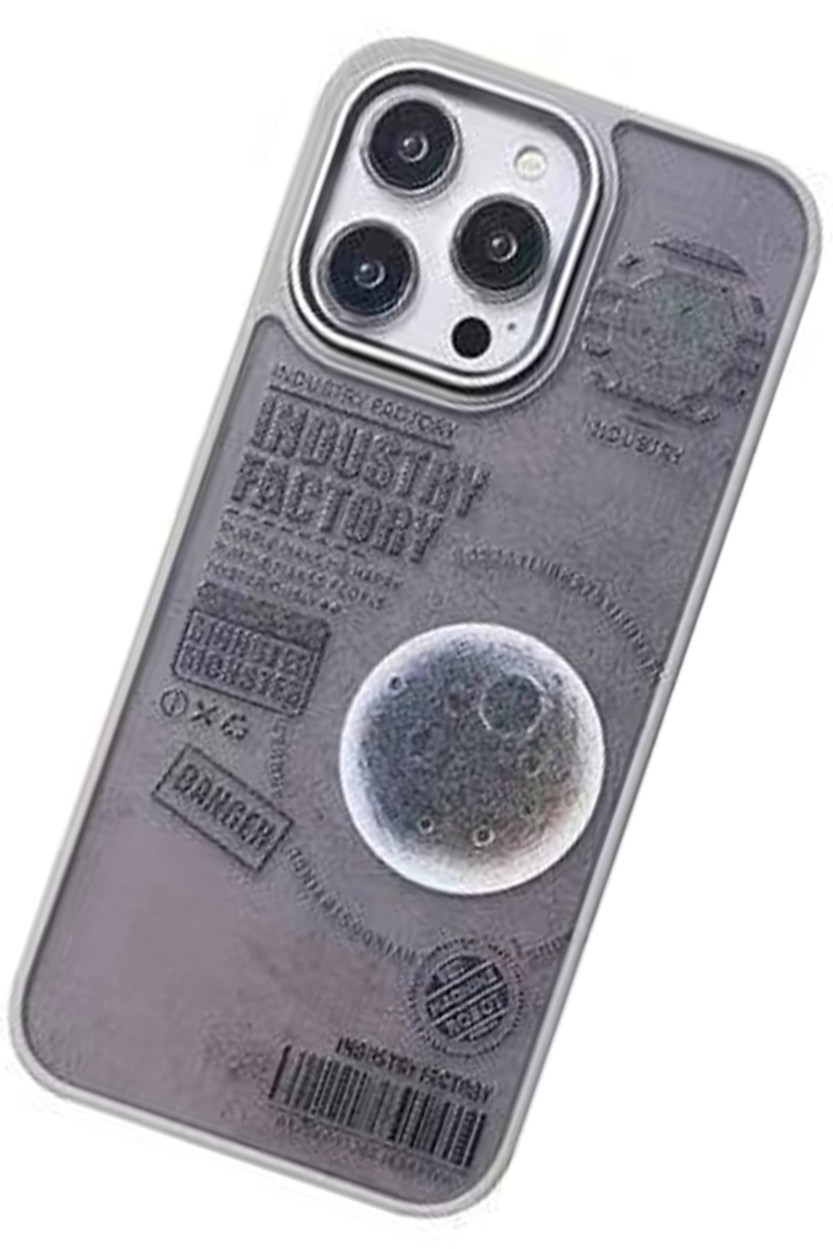 Movenchy iPhone 14 Pro Terra Desenli Kapak - Siyah - 1