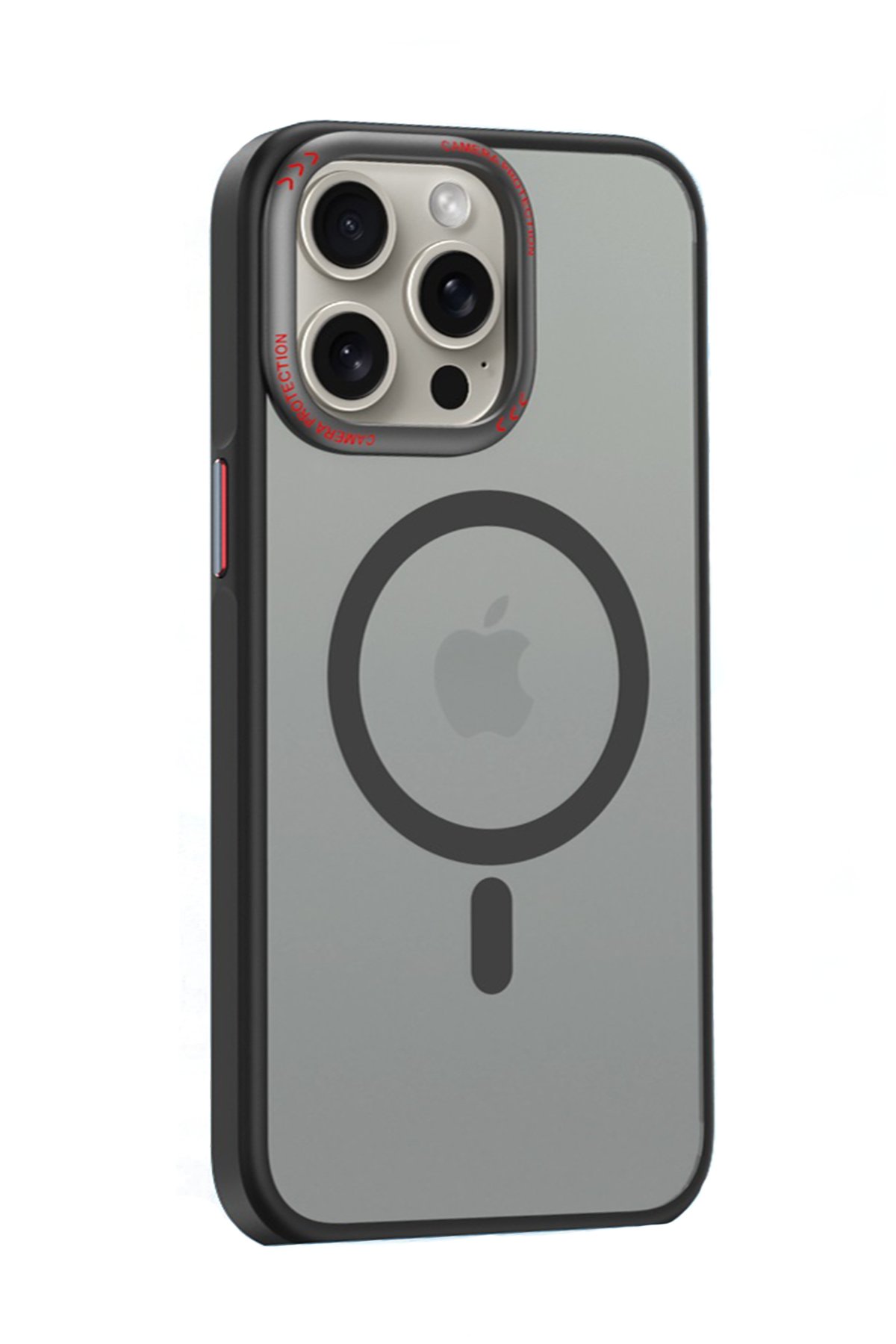 Movenchy iPhone 15 Pro Terra Desenli Kapak - Gri - 1