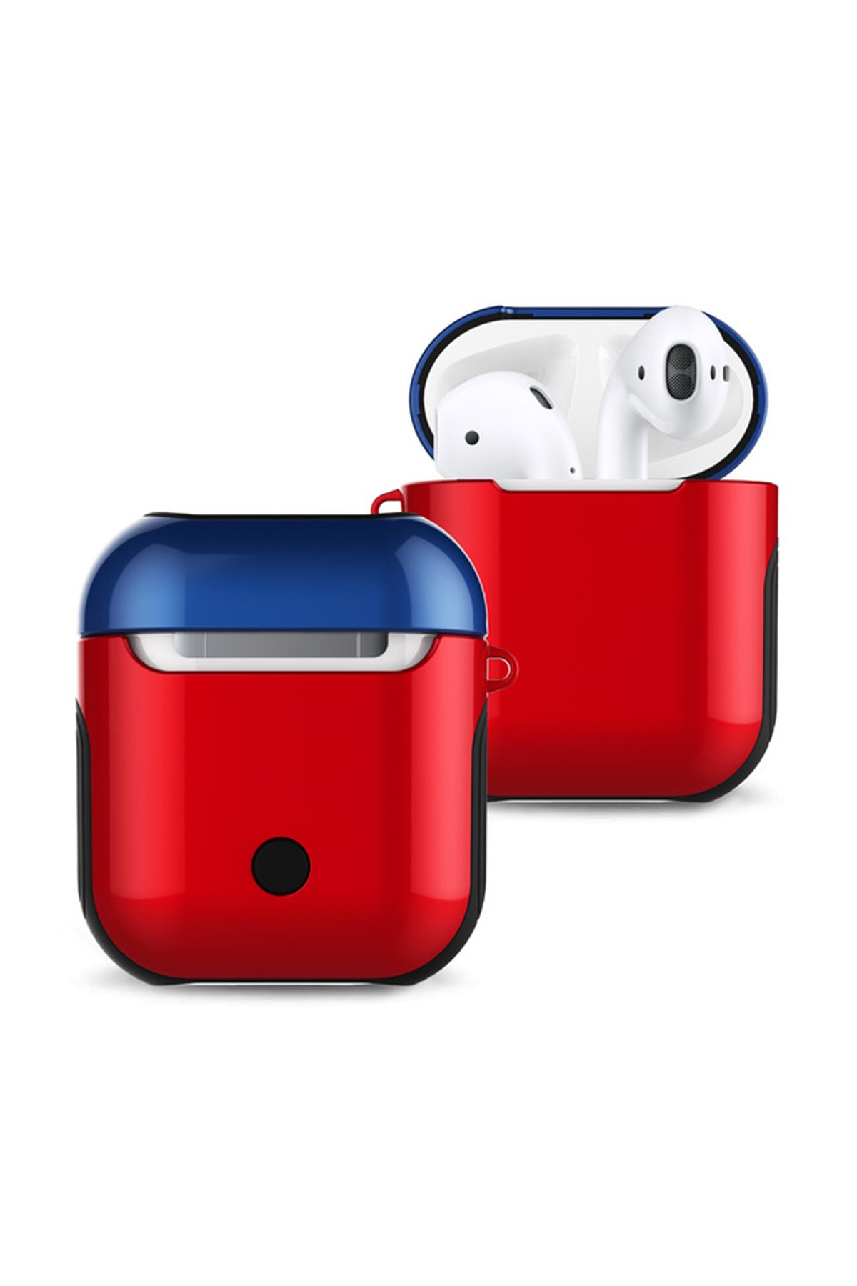 Newface Airpods (1.nesil) Deri Kılıf - Haki Yeşil