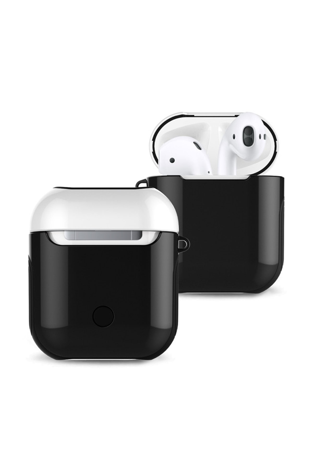 Newface Airpods (1.nesil) Spor Delikli Kılıf - Lacivert-Siyah