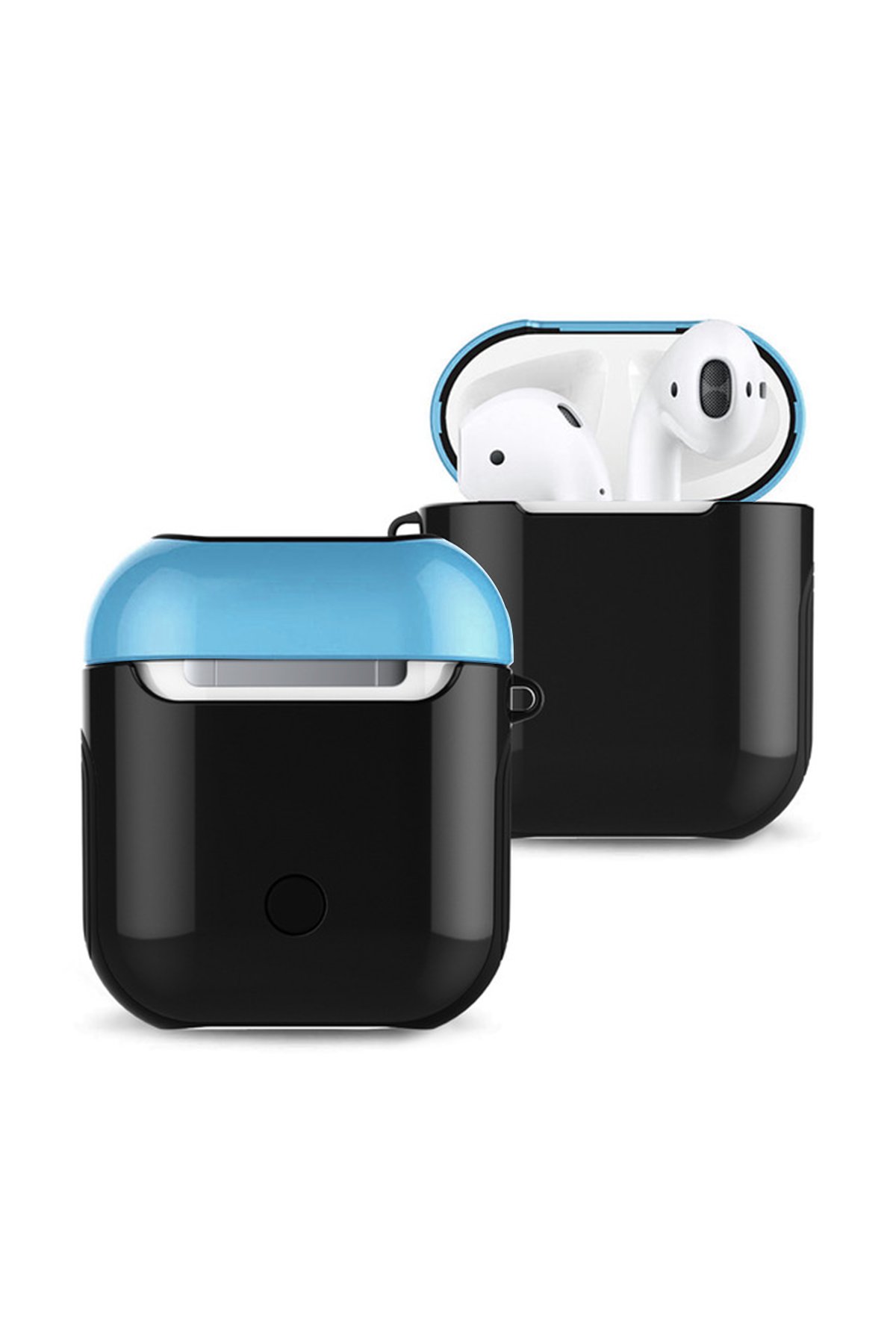 Newface Airpods (1.nesil) Sert Silikon Kılıf - Bej