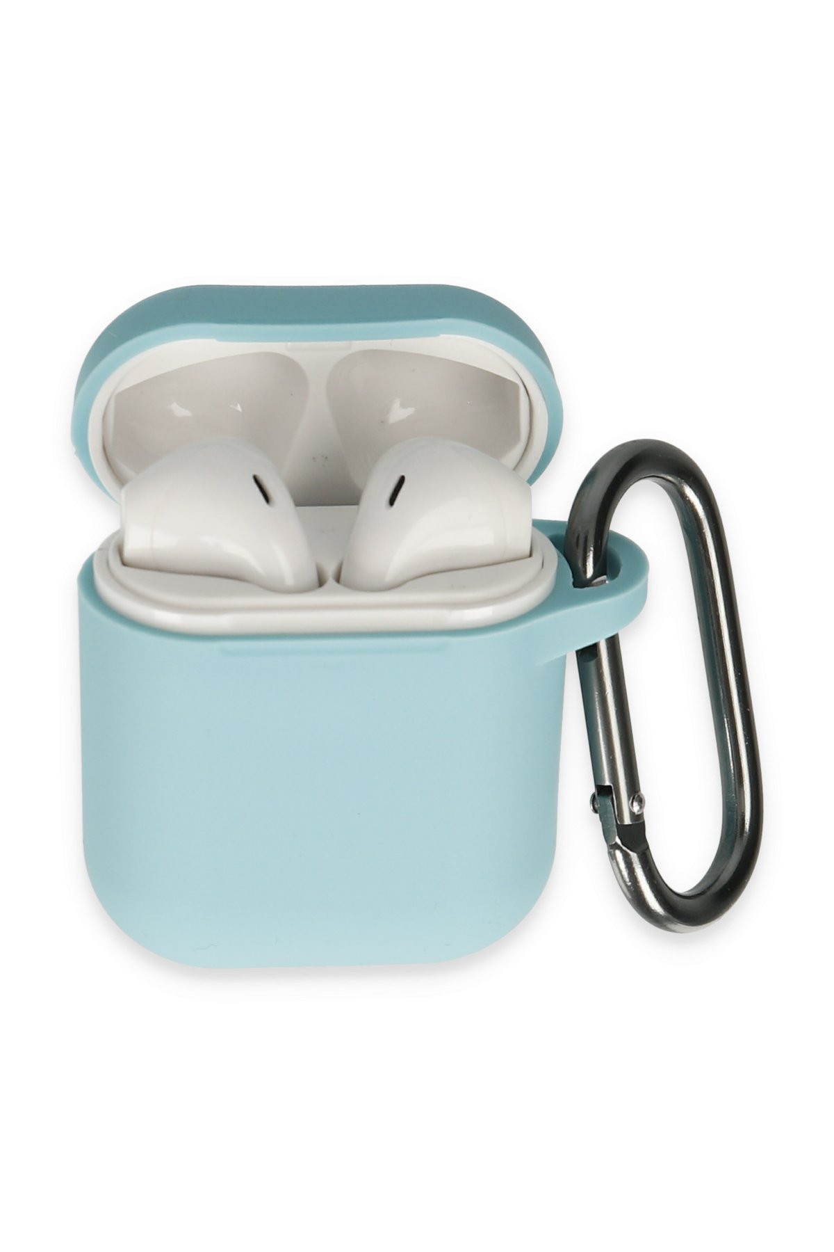 Newface Airpods (1.nesil) Mira Taşlı Kılıf - Gümüş