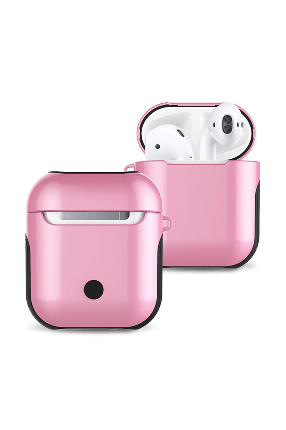 Newface Airpods 2 (2.nesil) Spor Delikli Kılıf - Siyah-Beyaz