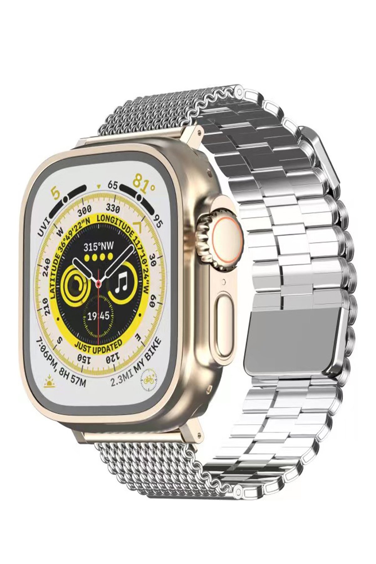 Newface Apple Watch 38mm Metal Mıknatıslı Kordon - Kırmızı