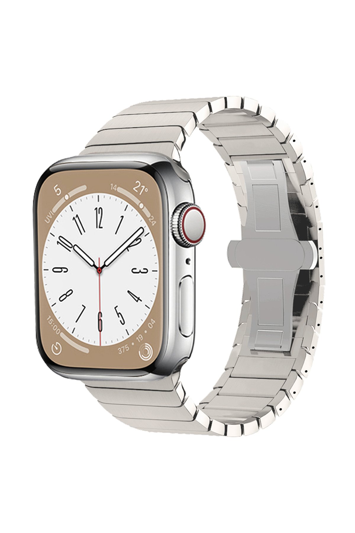 Newface Apple Watch 38mm Star Kordon - Zigzag Mavi-Yeşil