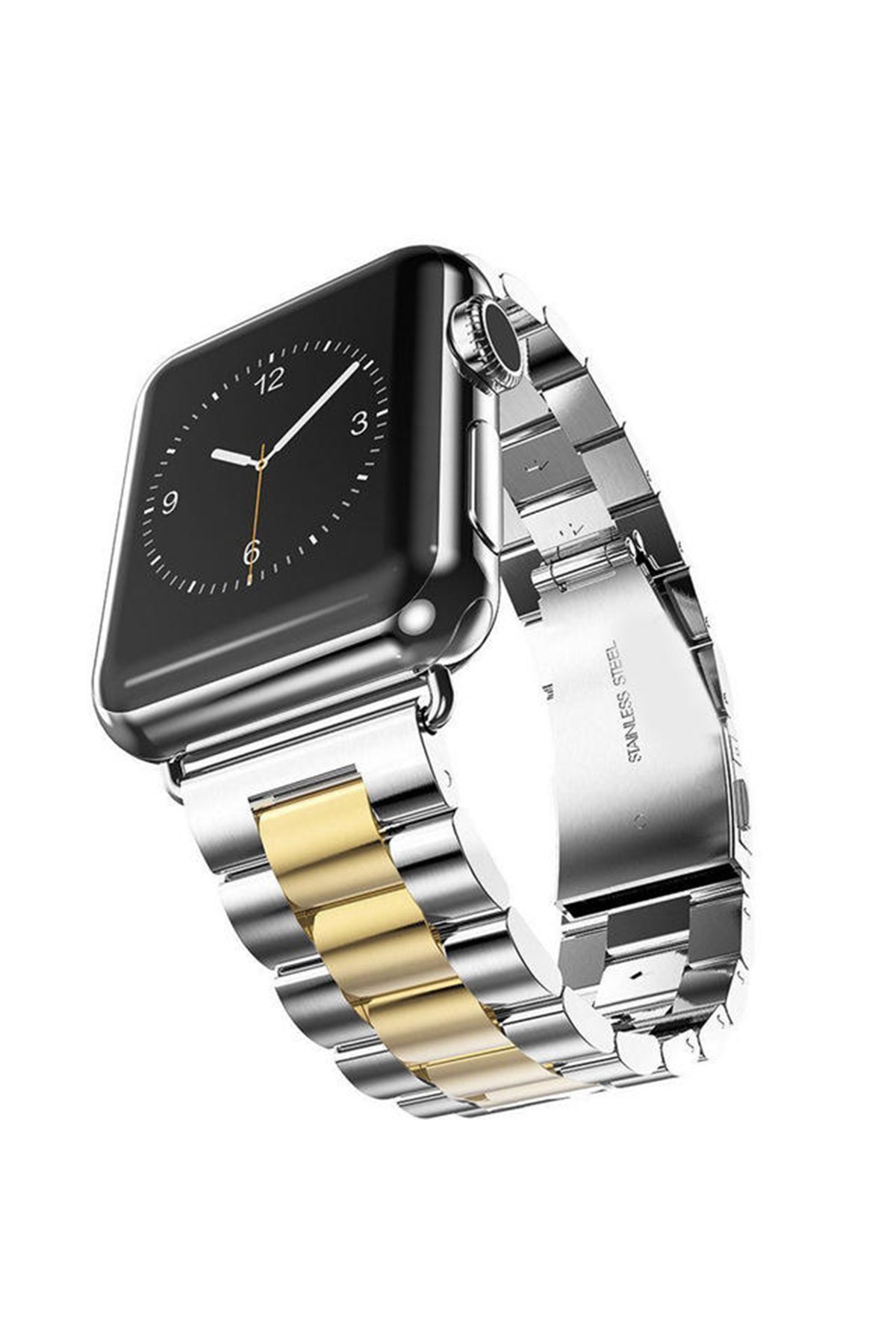 Newface Apple Watch 38mm KR403 Metal Halhal Kordon - Siyah