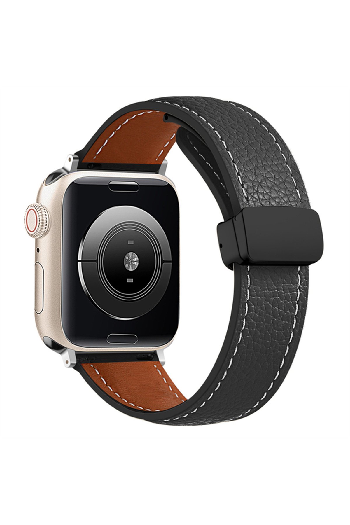 Newface Apple Watch 41mm KR405 Metal Bakla Kordon - Lila