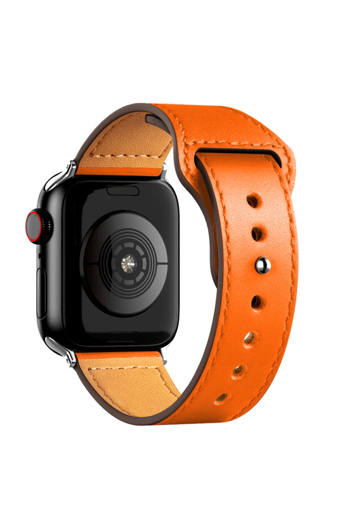 Newface Apple Watch 41mm KR415 Luaz Deri Kordon - Siyah