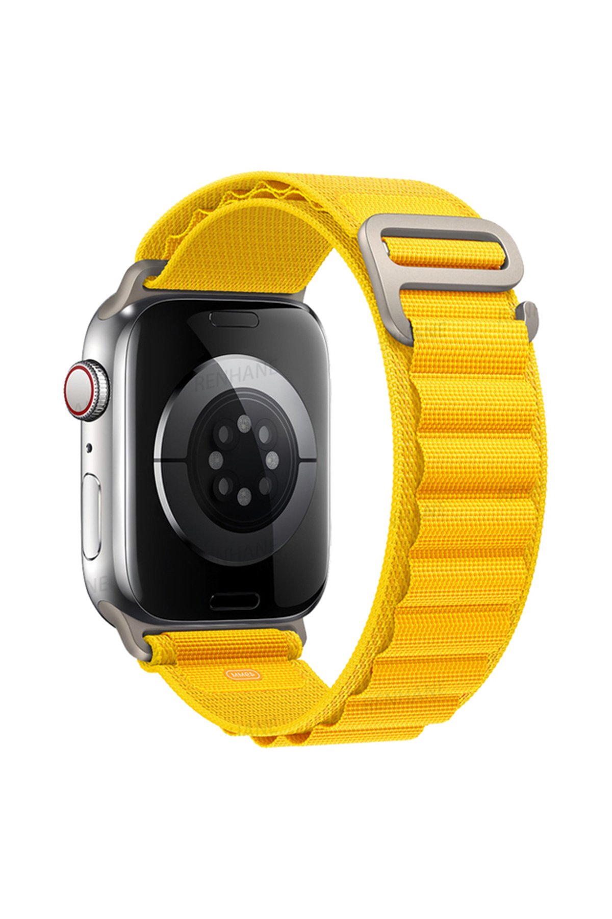 Newface Apple Watch 41mm Spor Delikli Kordon - Turkuaz-Beyaz