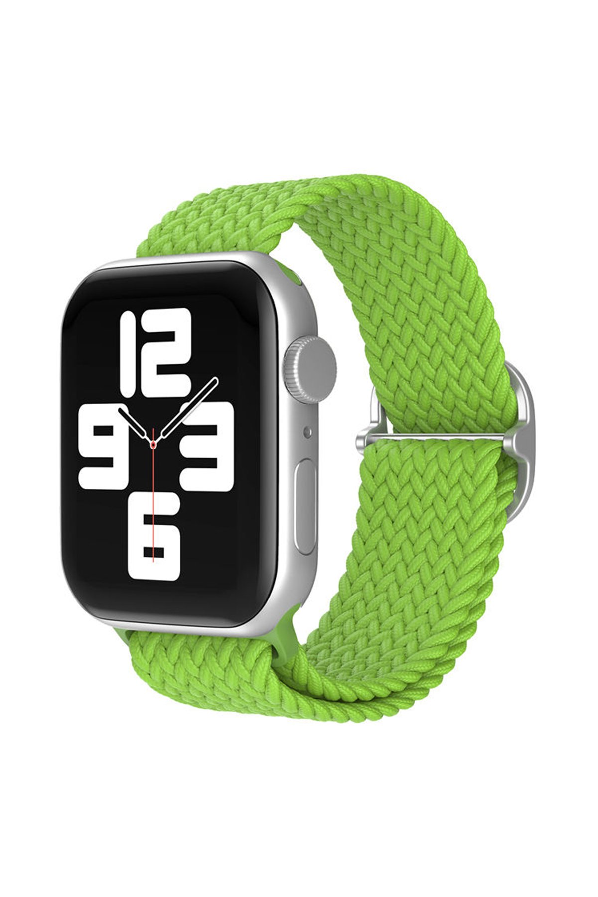 Newface Apple Watch 41mm Spor Delikli Kordon - Siyah-Pembe