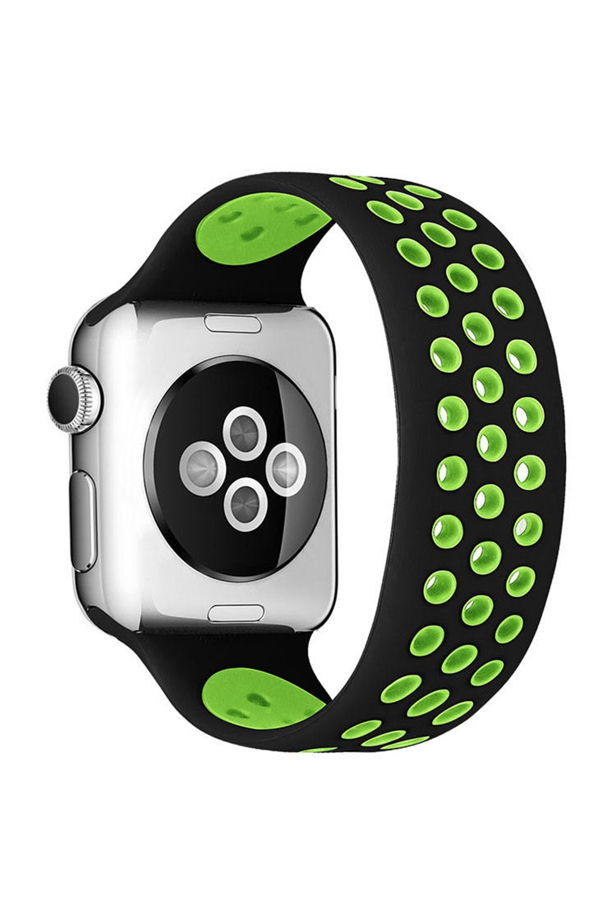 Newface Apple Watch 42mm Mountain Kordon - Siyah-Turuncu