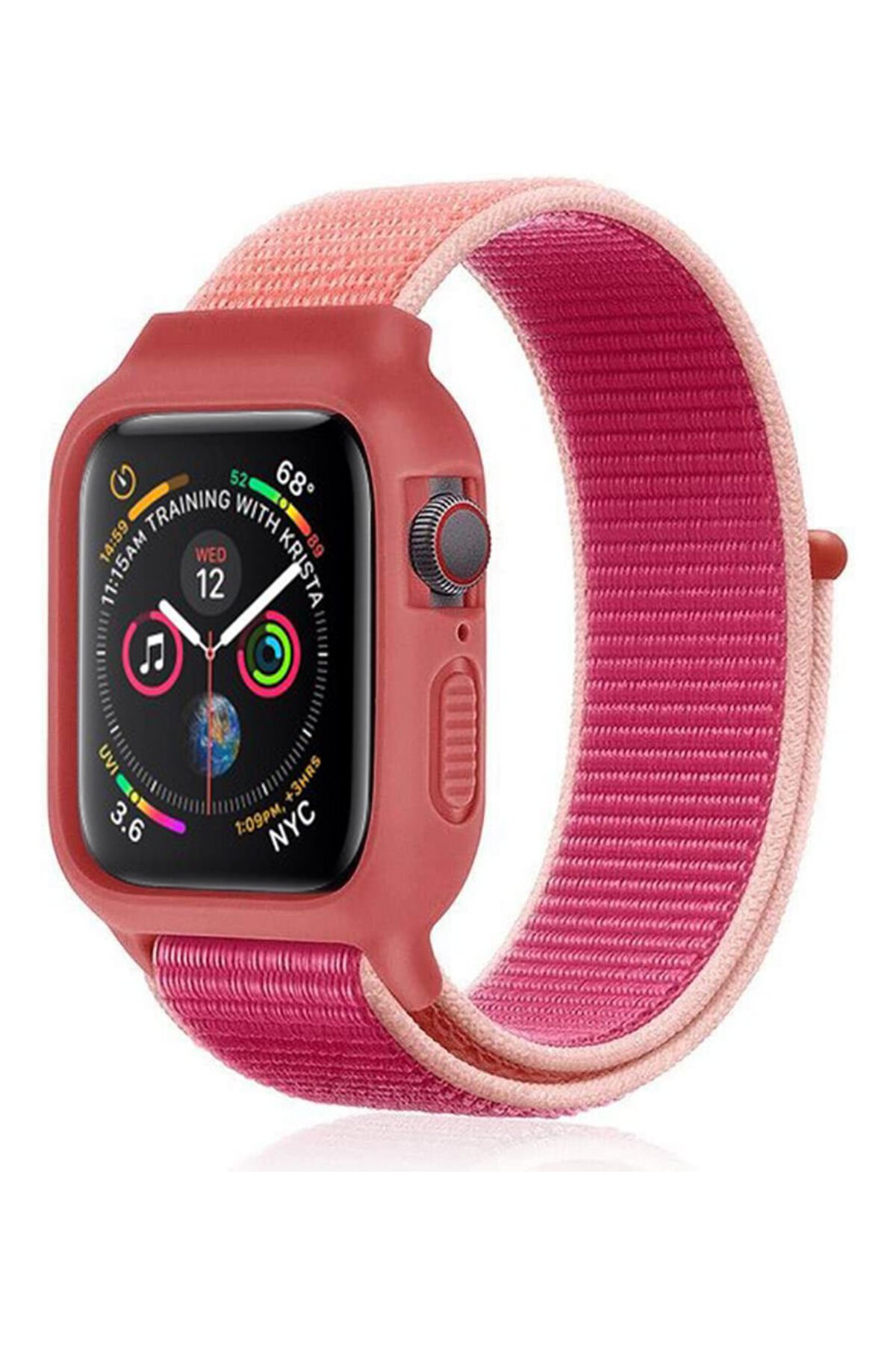 Newface Apple Watch 44mm Starry Taşlı Kordon - Turkuaz