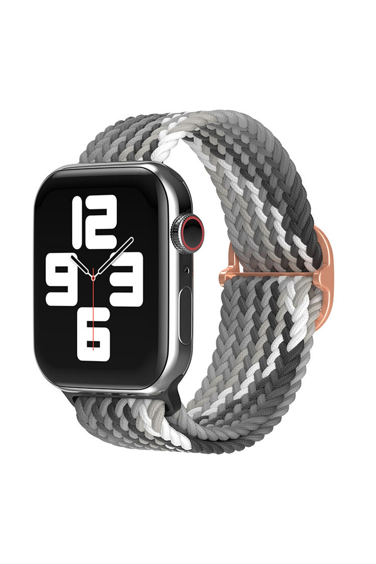 Newface Apple Watch 44mm Magnus Mıknatıslı Silikon Kordon - Siyah