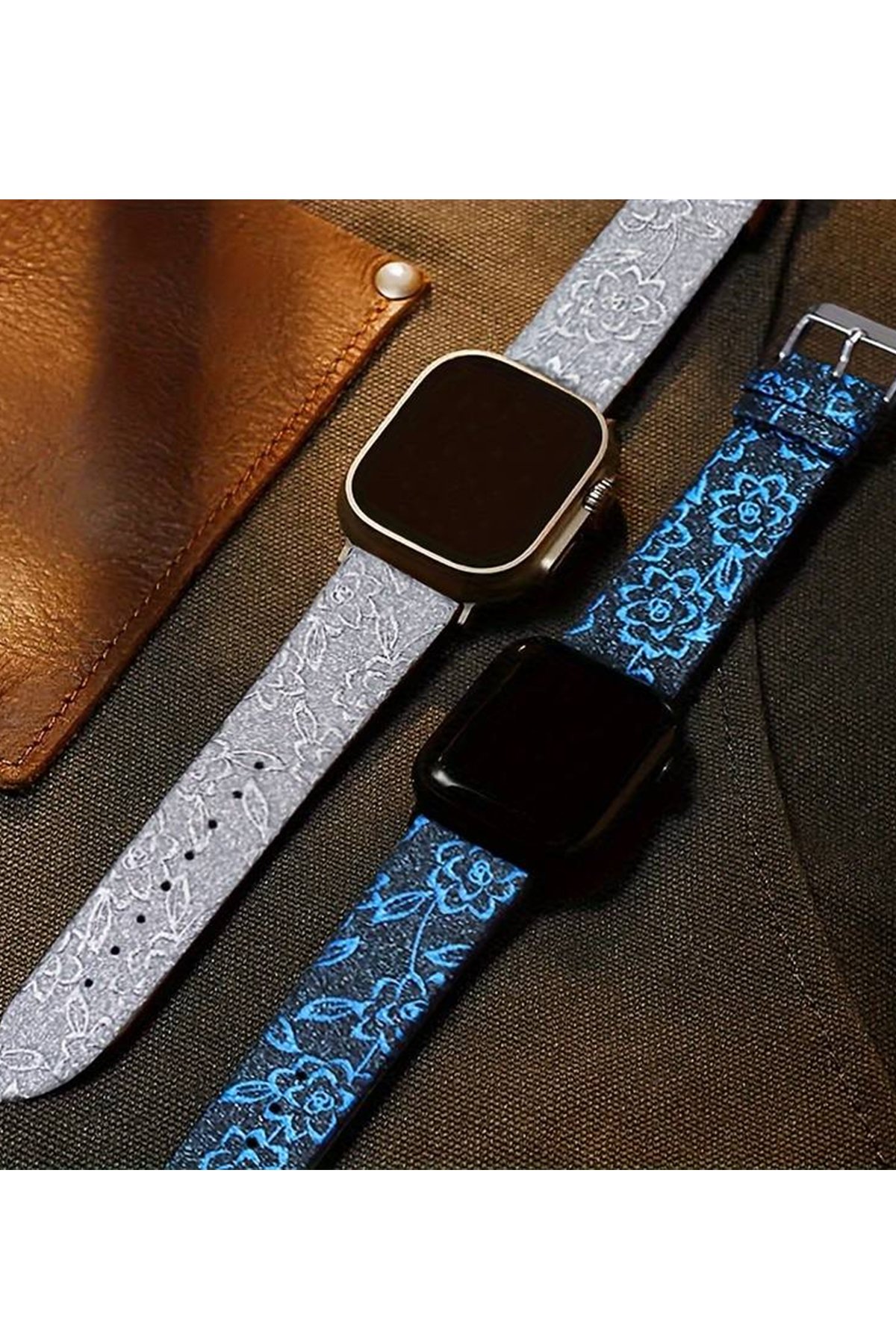Newface Apple Watch 45mm Camlı Kasa Ekran Koruyucu - Gümüş
