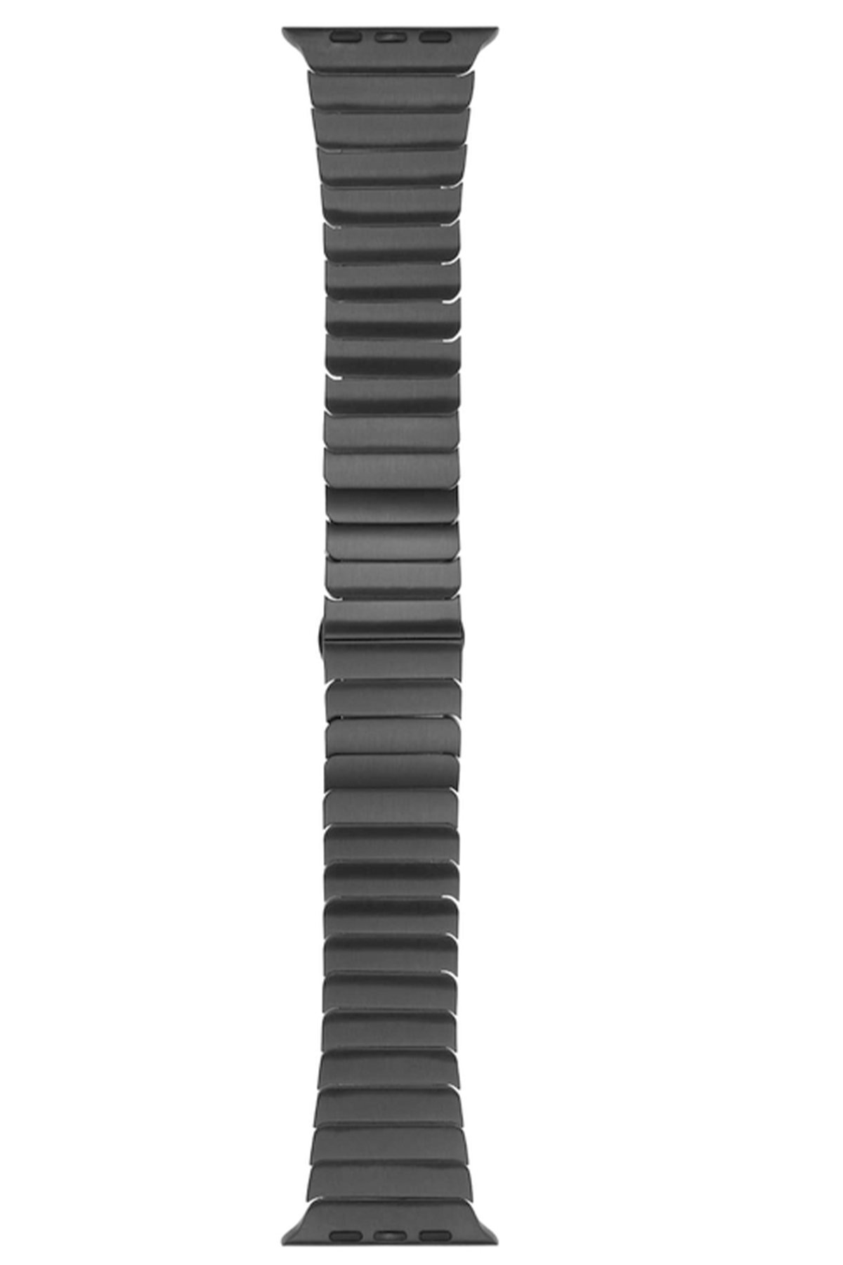 Newface Apple Watch 45mm Metal Baklalı Kordon - Siyah